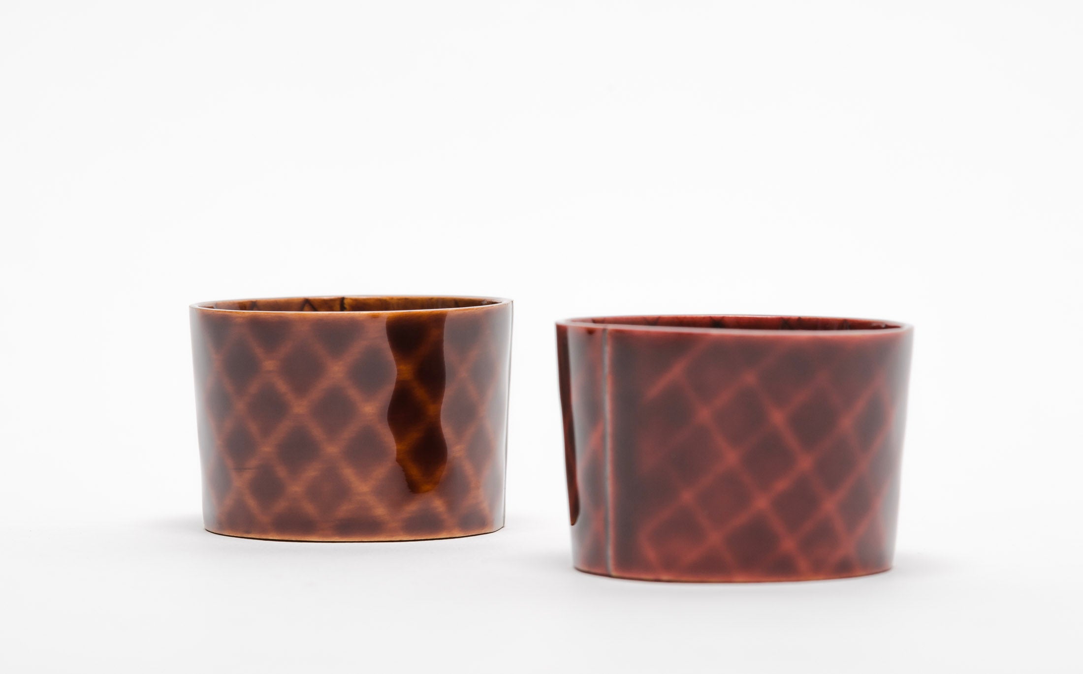 Omae - Sake Cup Woven-Bamboo Pattern