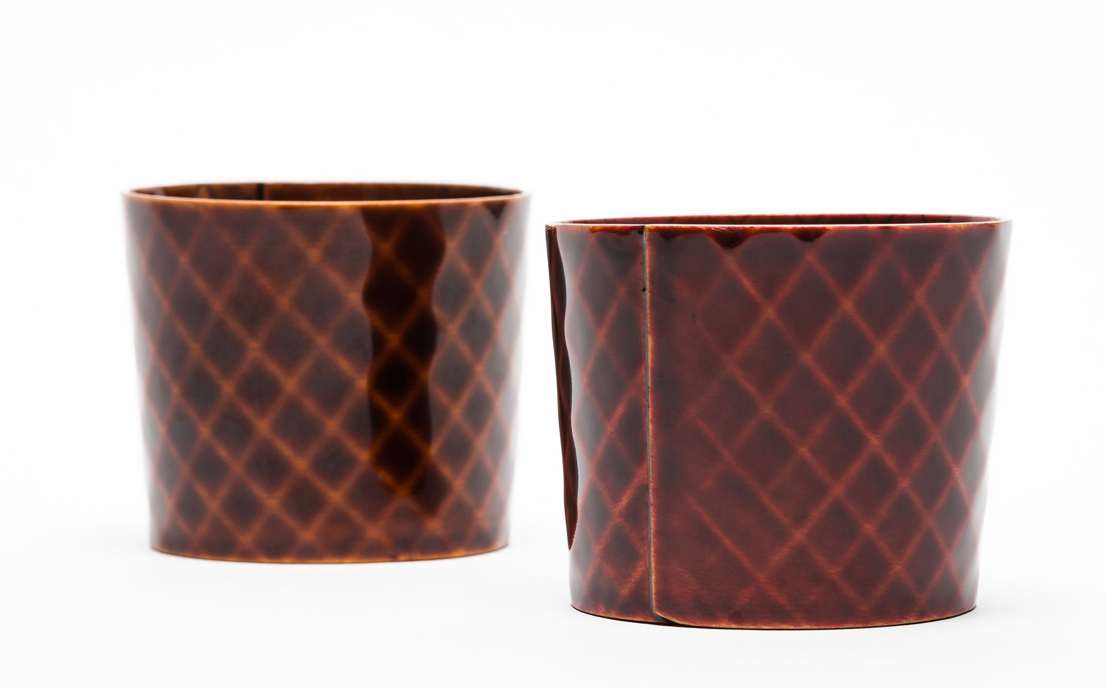 Omae - Soba Cup Woven-Bamboo Pattern