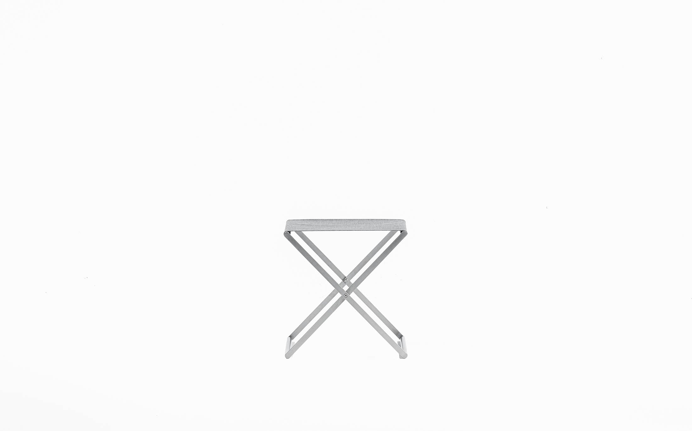 serpentine stool - stainless