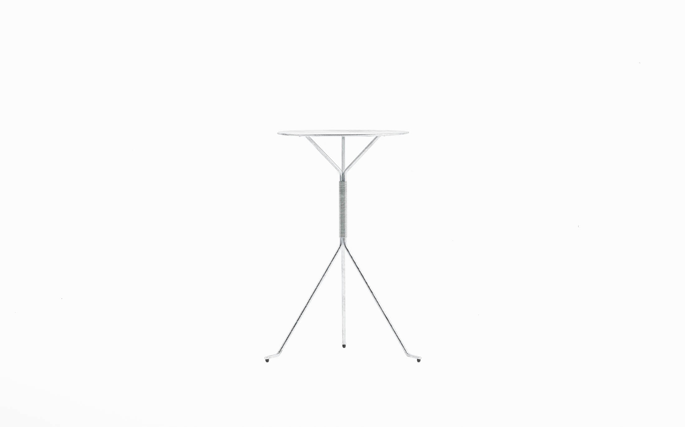 serpentine table - steel