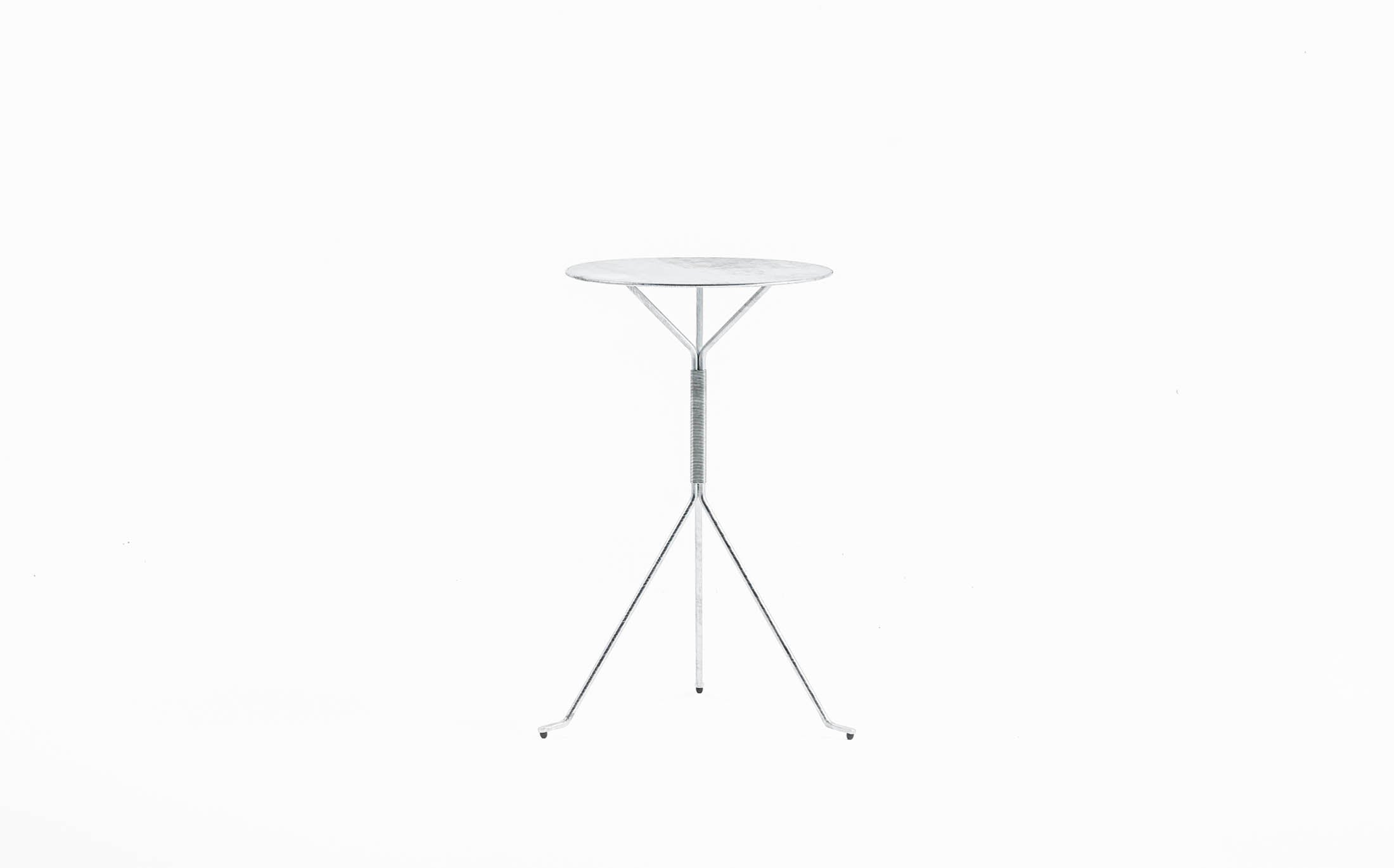 serpentine table - steel