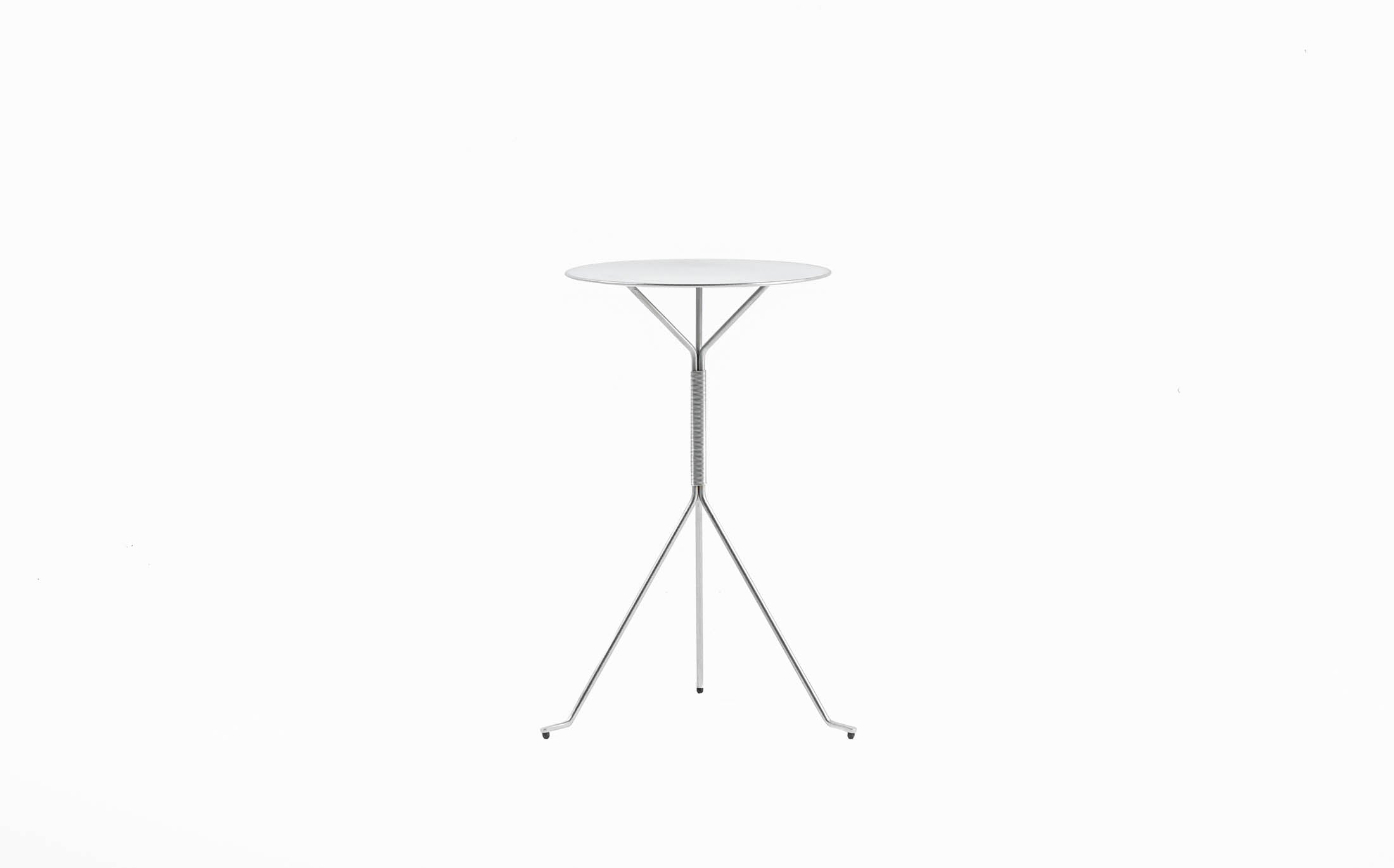 serpentine table - stainless