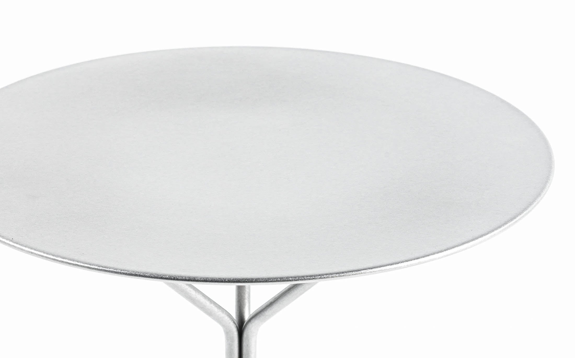 serpentine table - stainless