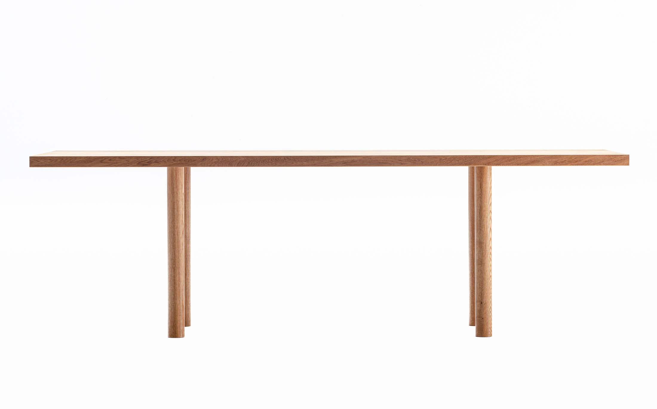 Atelier Zumthor working table - Round legs #Wood Finish_beeswax