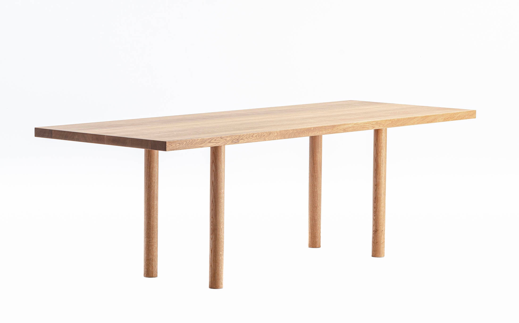 Atelier Zumthor working table - Round legs #Wood Finish_beeswax