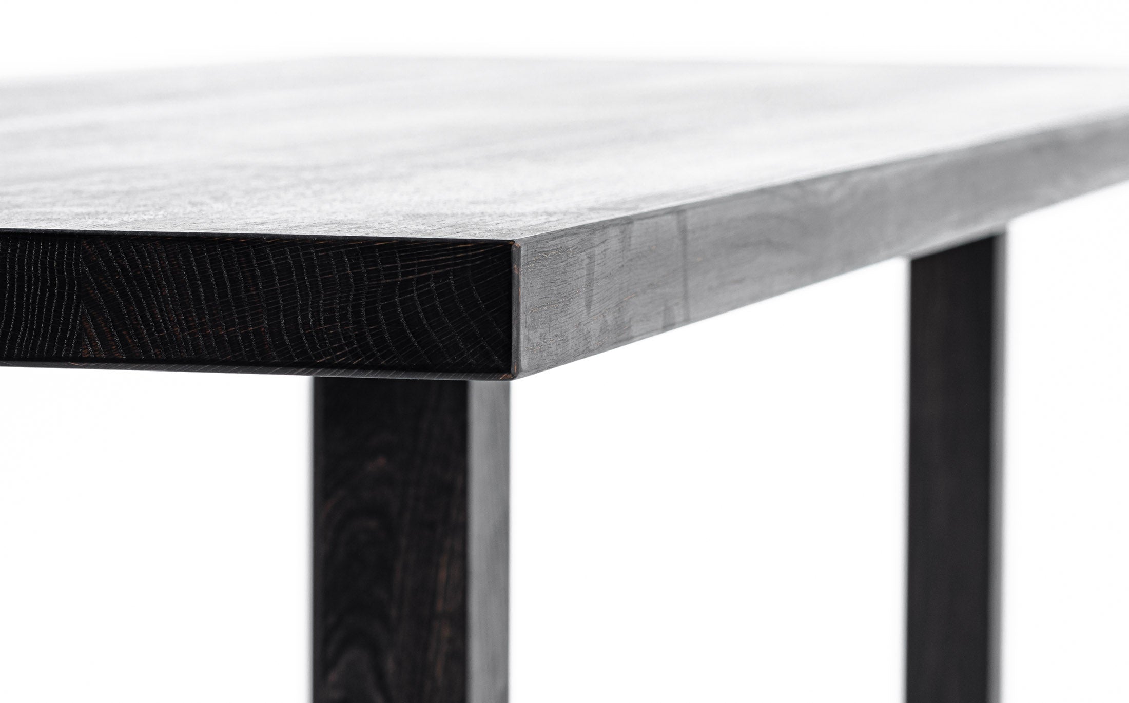 Atelier Zumthor working table - Square legs #Wood Finish_tannin black