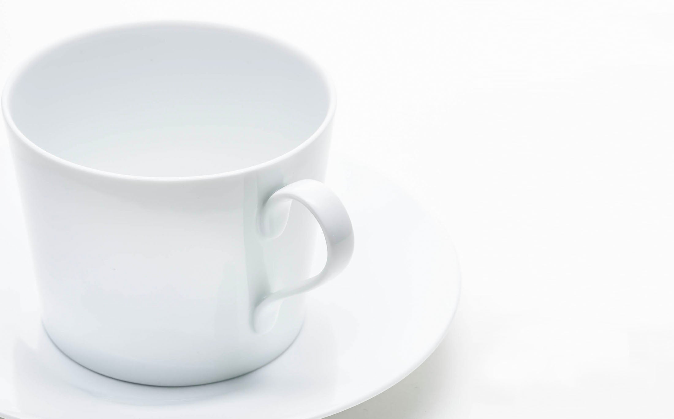 Shirotae - Porcelain White - Coffee Cup and Saucer