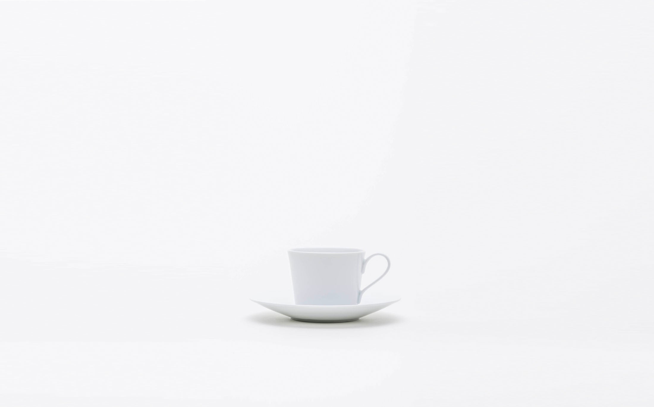 Shirotae - Porcelain White - Demitasse Cup and Saucer