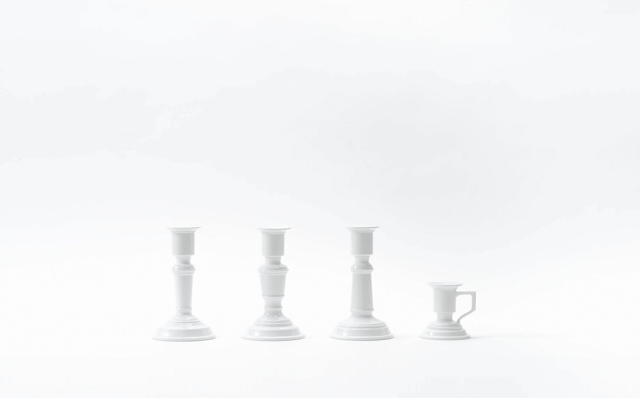 Tamaki - Porcelain White - Candle Stand