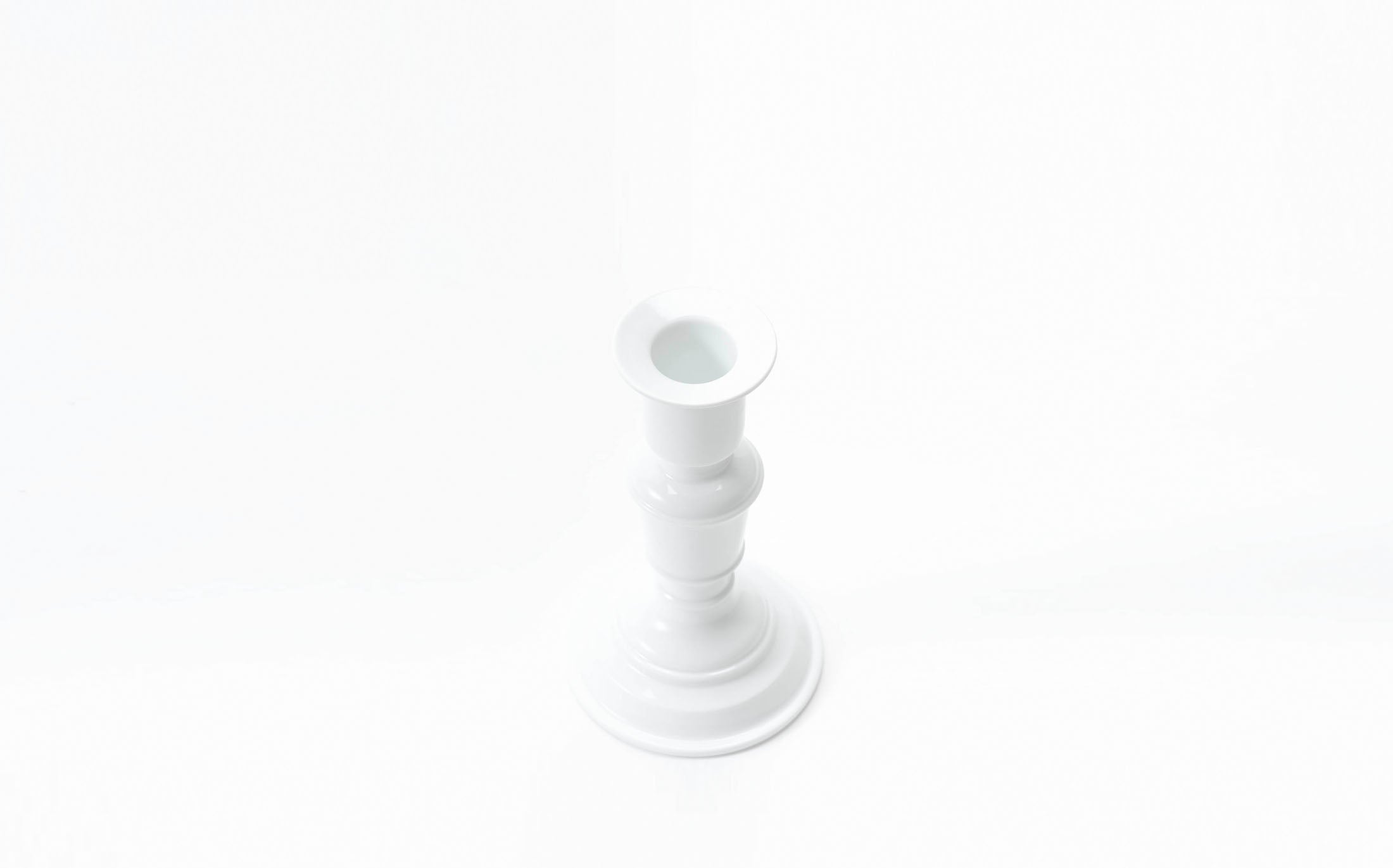 Tamaki - Porcelain White - Candle Stand A