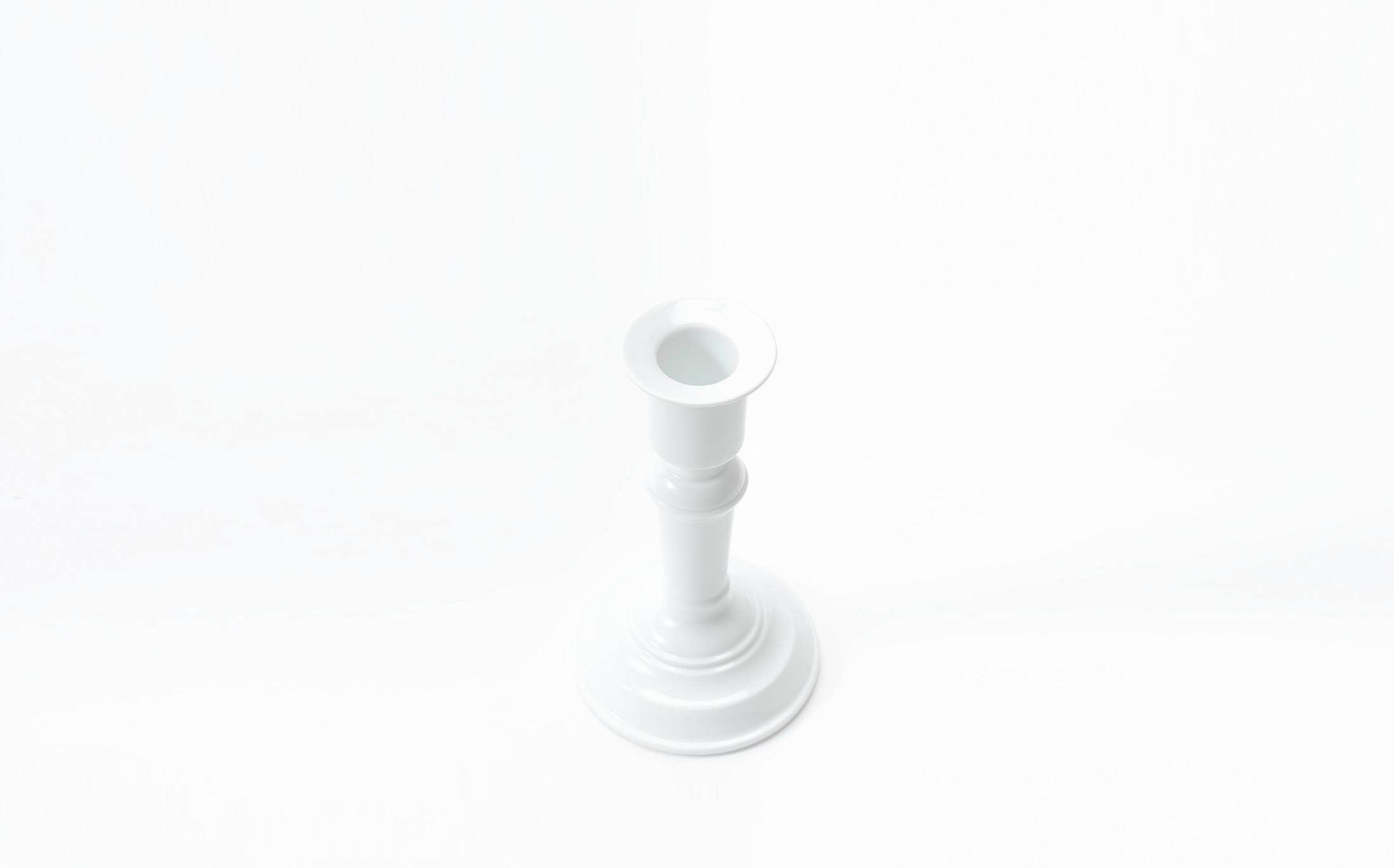 Tamaki - Porcelain White - Candle Stand B