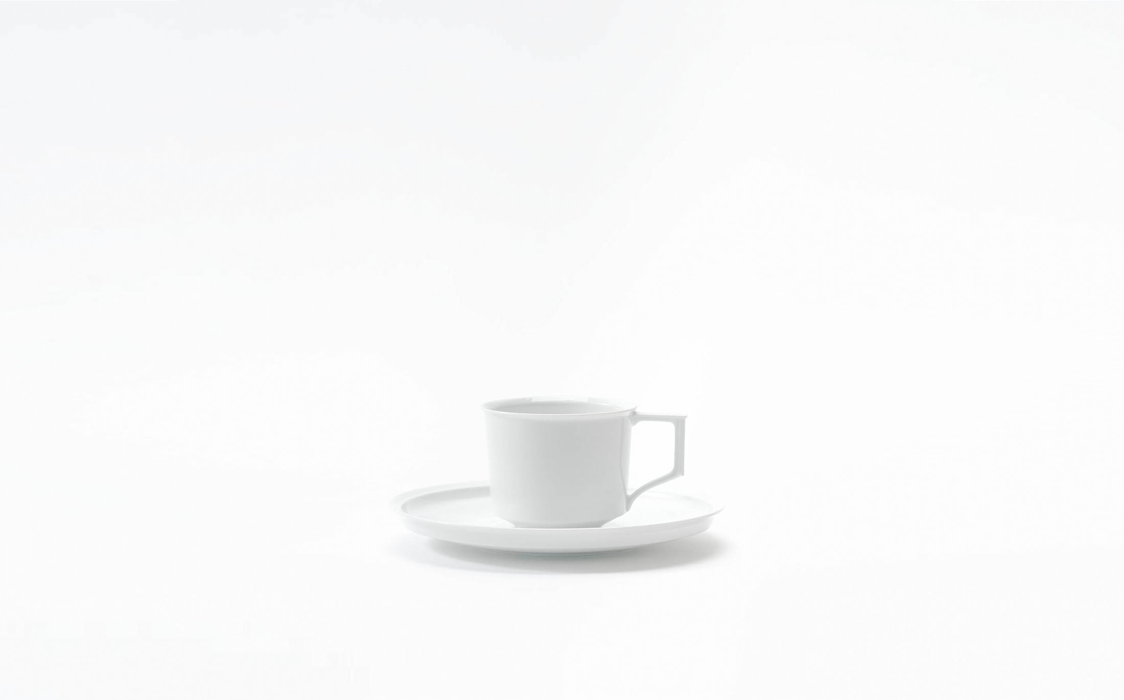 Tamaki - Porcelain White - Coffee Cup and Saucer