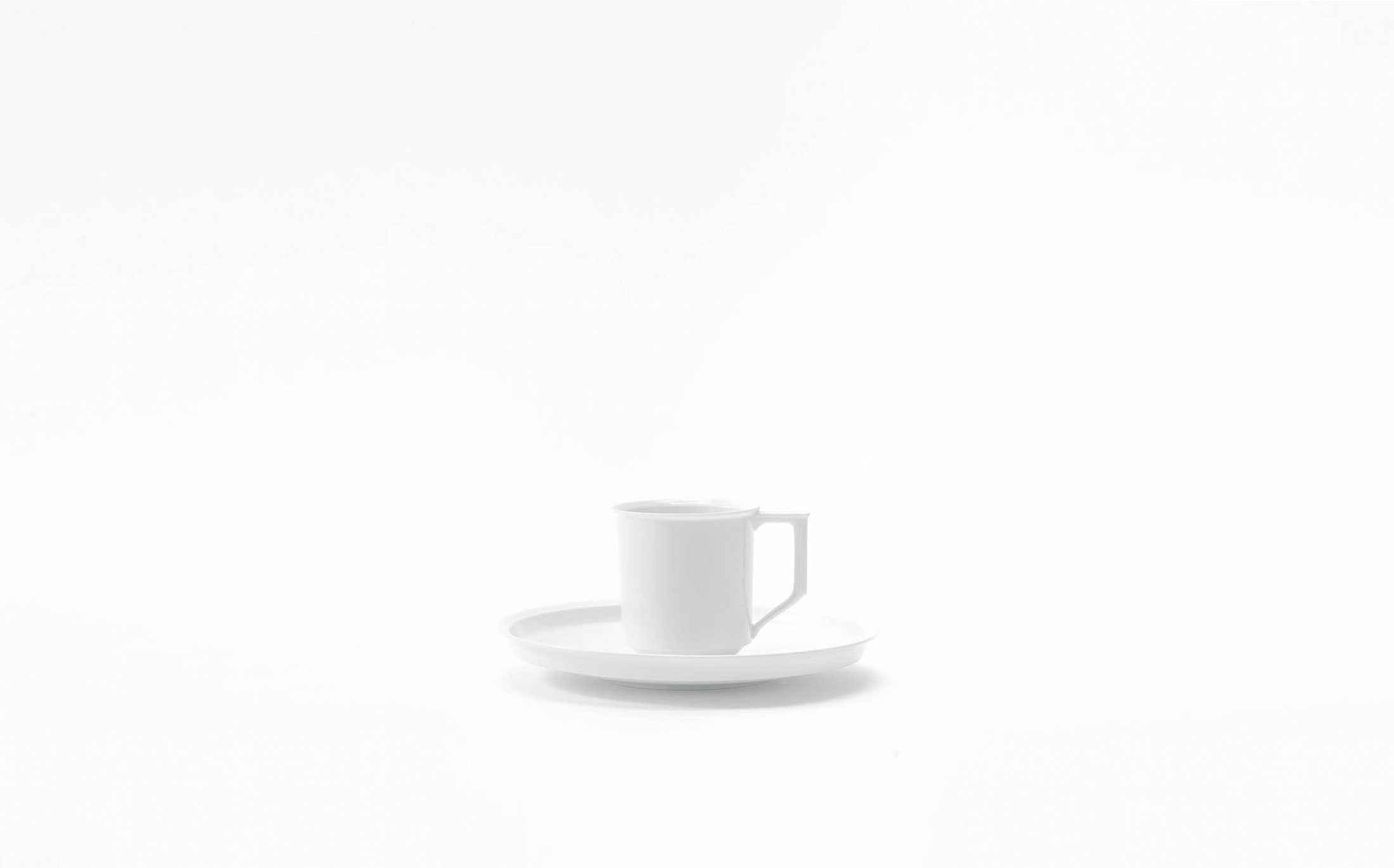 Tamaki - Porcelain White - Demitasse Cup and Saucer