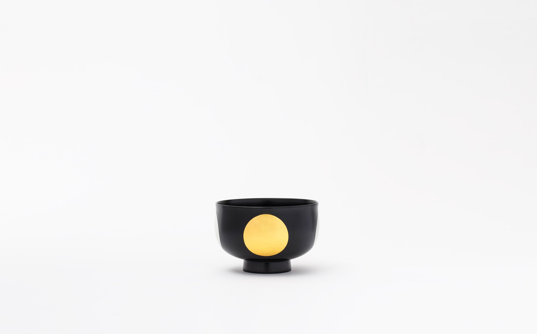 Tsubaki - Japanese Lacquer Black - Bowl "Nichigetsu-Hazori"