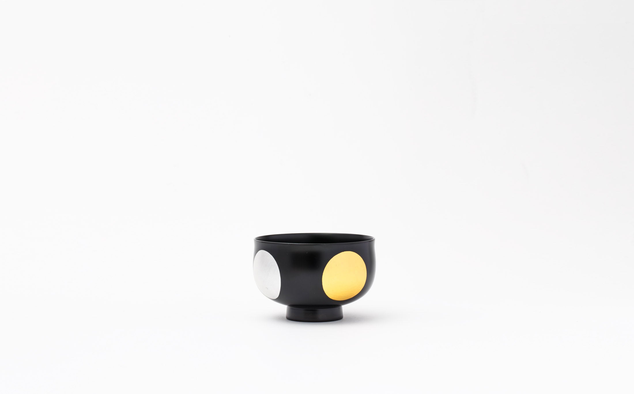 Tsubaki - Japanese Lacquer Black - Bowl "Nichigetsu-Hazori"