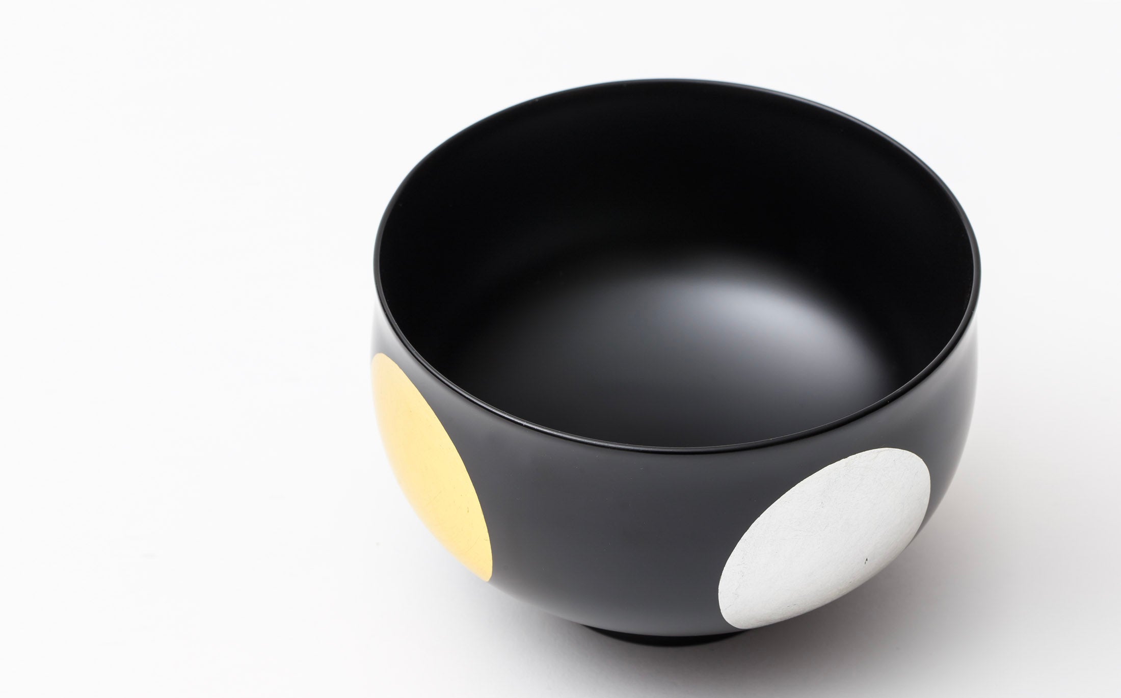 Tsubaki - Japanese Lacquer Black - Bowl "Nichigetsu-Hazori"