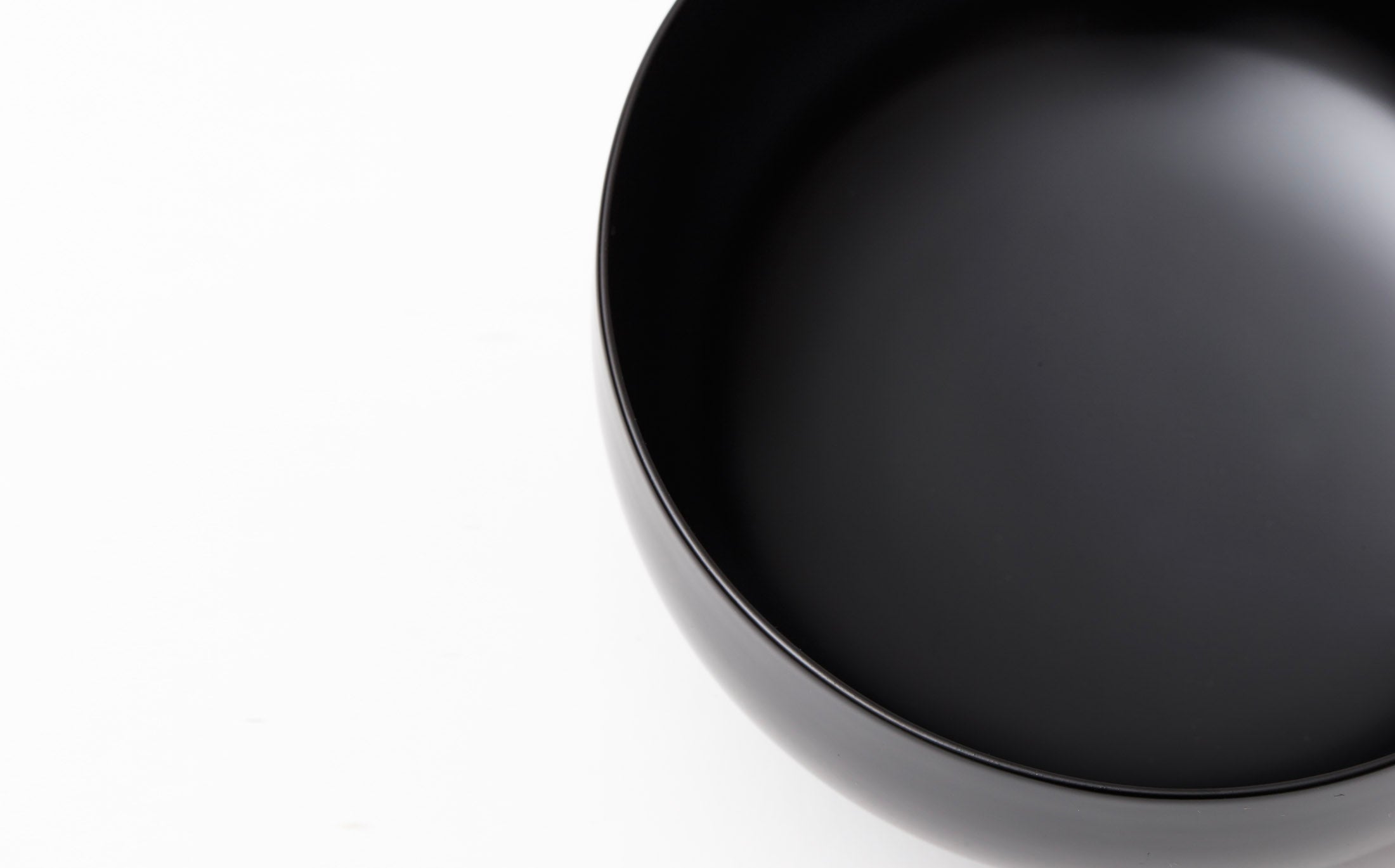 Tsubaki - Urushi Lacquer Black - Bowl "Hira"