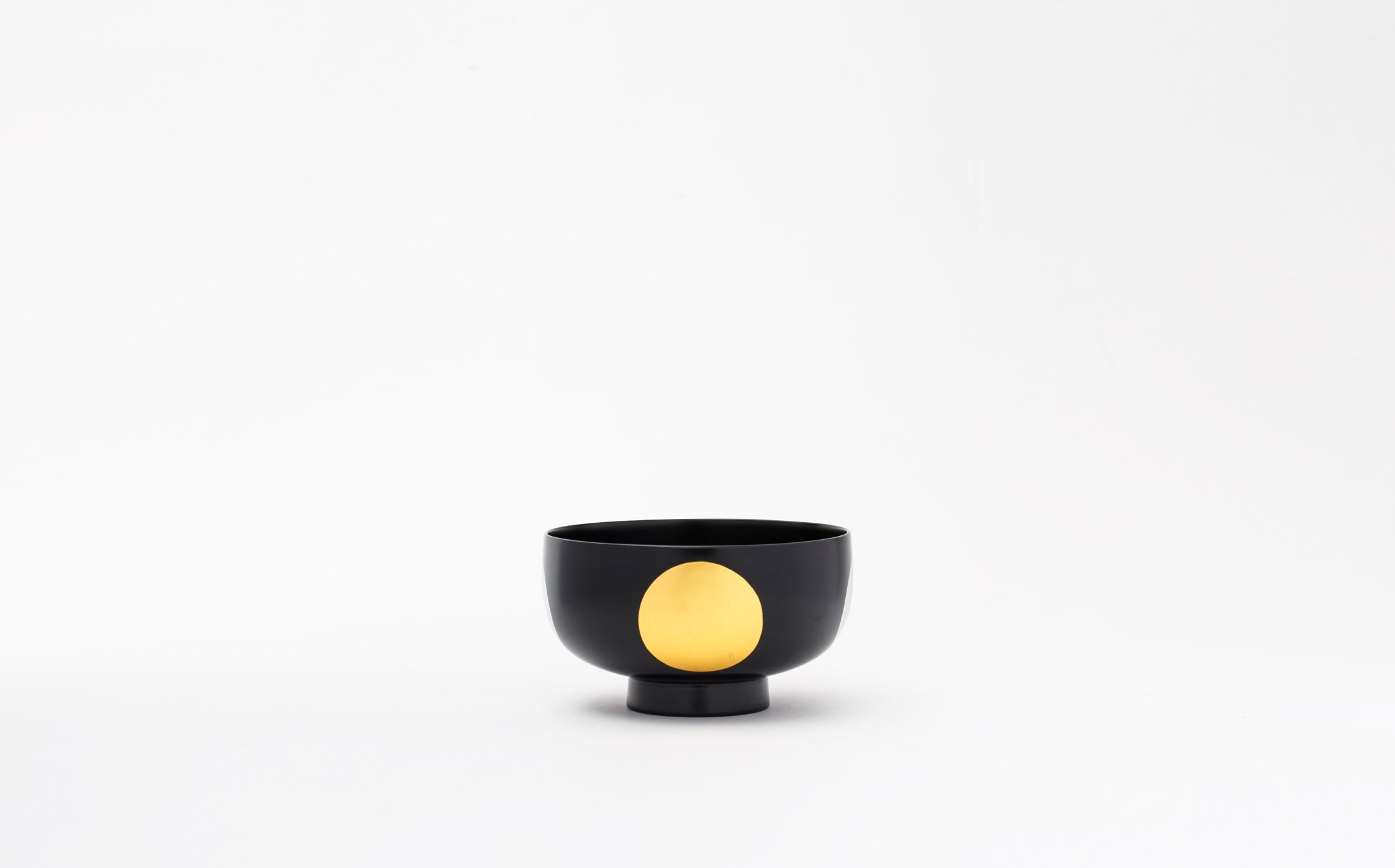 Tsubaki - Japanese Lacquer Black - Bowl "Nichigetsu-Hira"