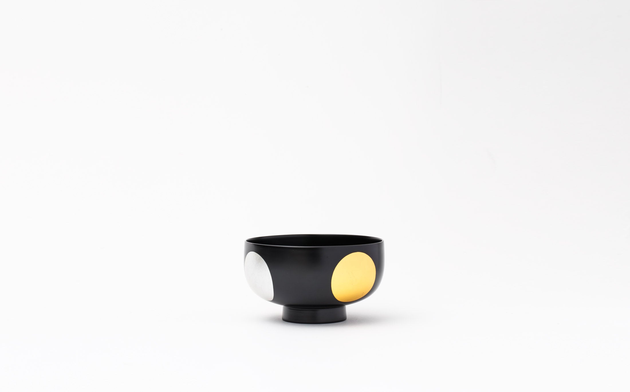 Tsubaki - Japanese Lacquer Black - Bowl "Nichigetsu-Hira"