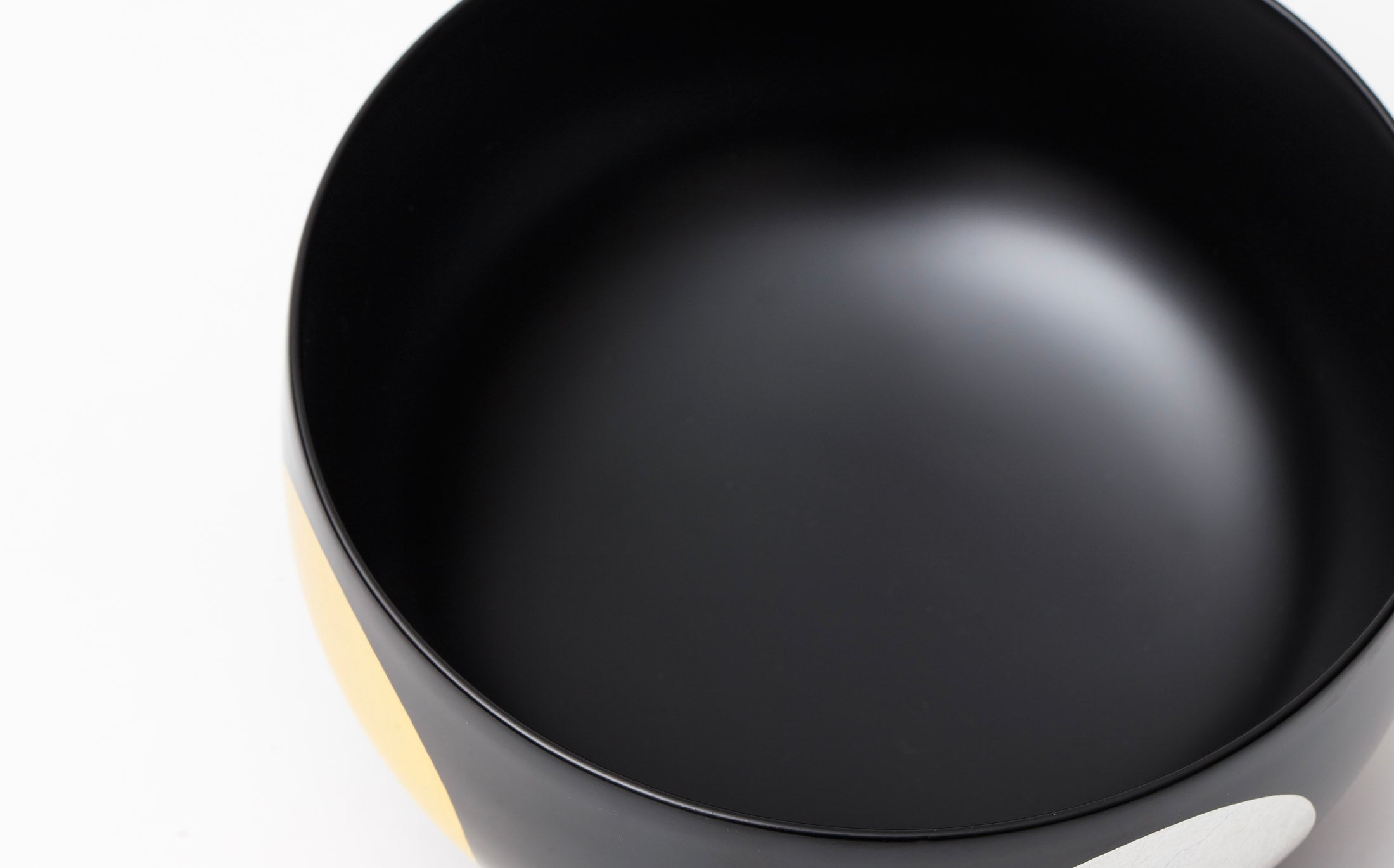 Tsubaki - Japanese Lacquer Black - Bowl "Nichigetsu-Hira"
