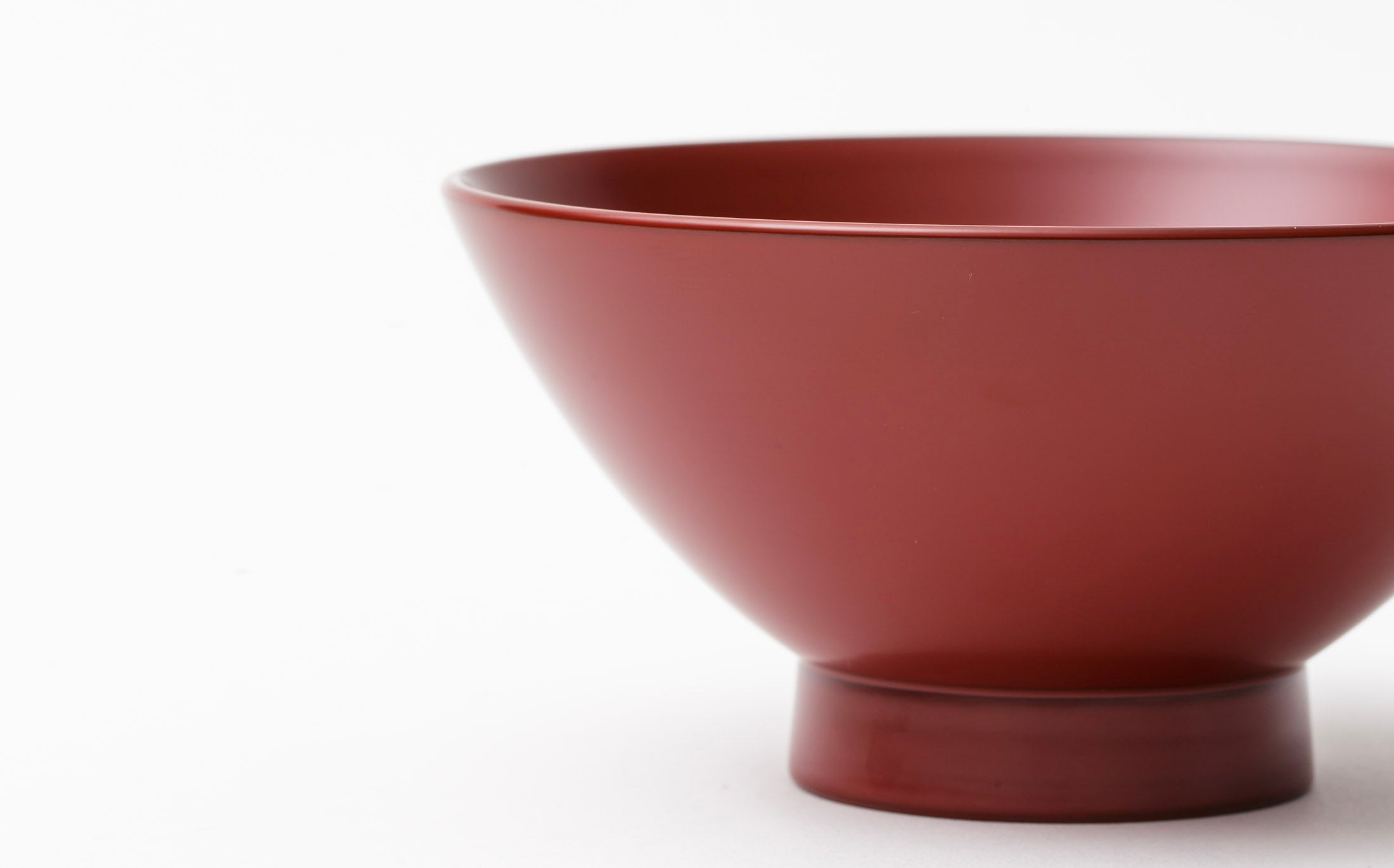 Tsubaki - Japanese Lacquer Vermillion - Rice Bowl