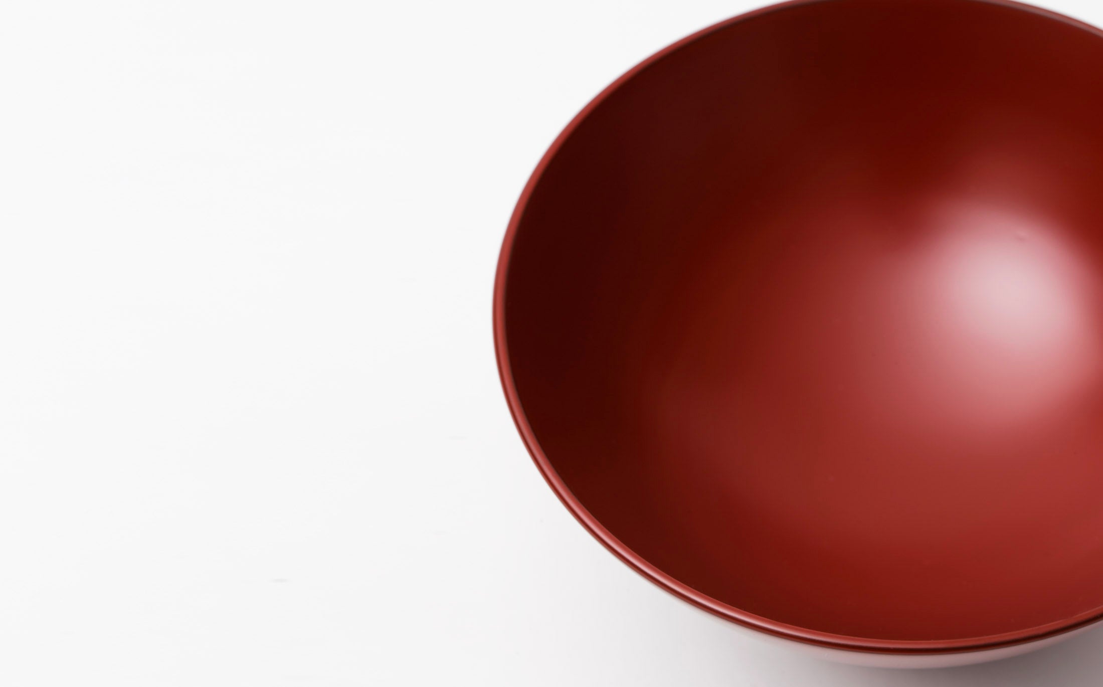 Tsubaki - Japanese Lacquer Vermillion - Rice Bowl