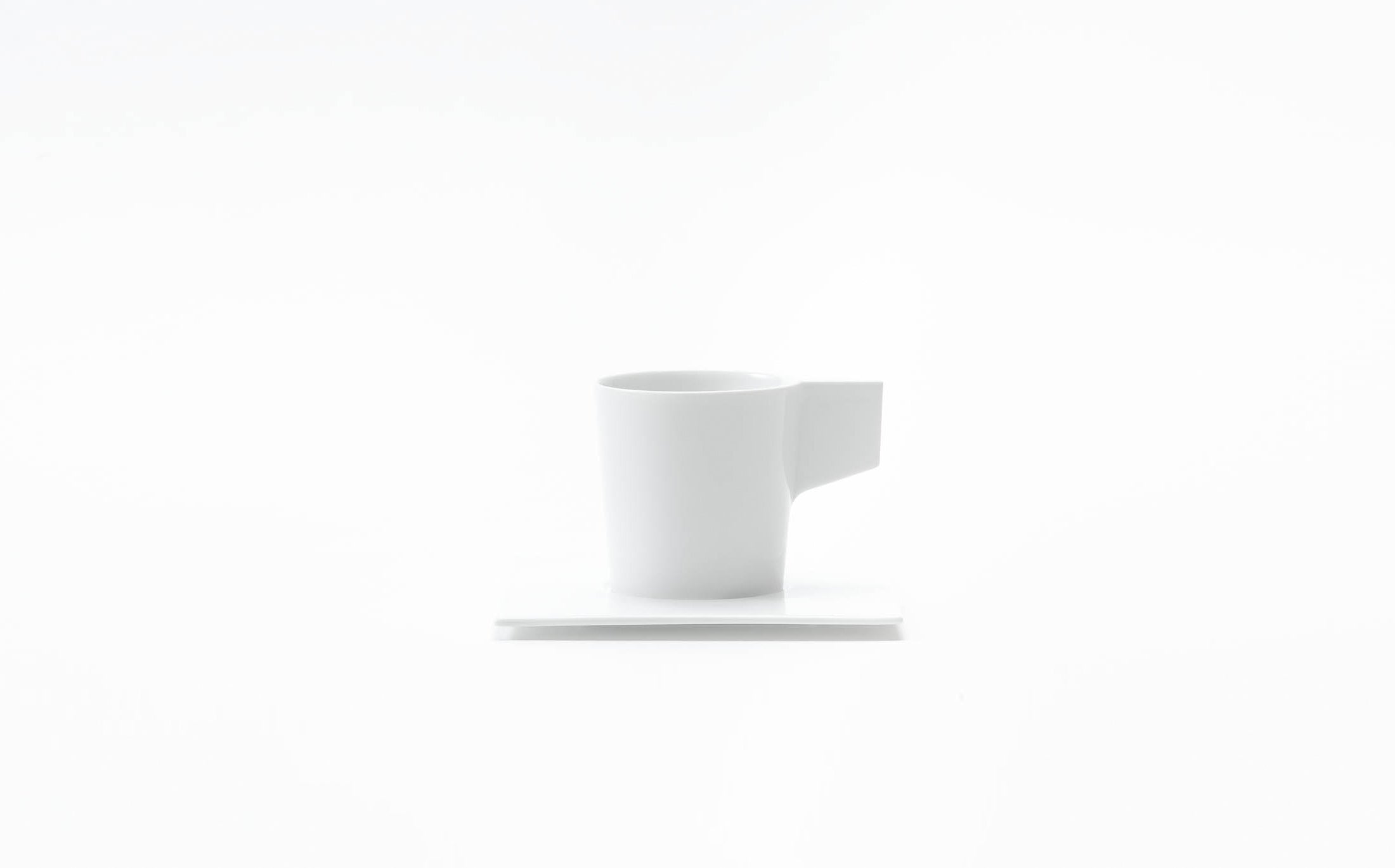 Vent Blanc - Porcelain White - Coffee Cup and Saucer