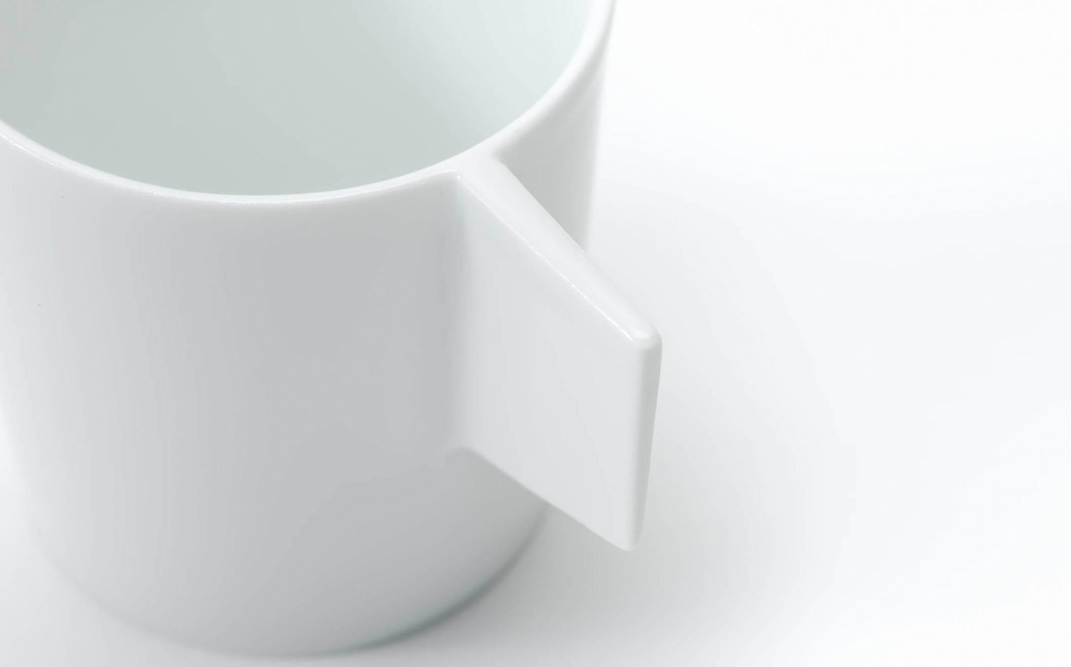 Vent Blanc - Porcelain White - Coffee Cup and Saucer