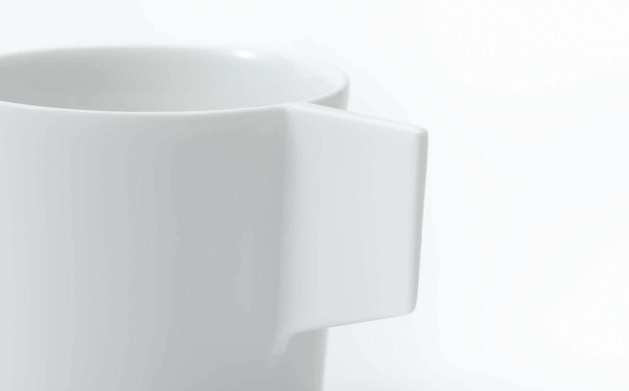 Vent Blanc - Porcelain White - Coffee Cup and Saucer