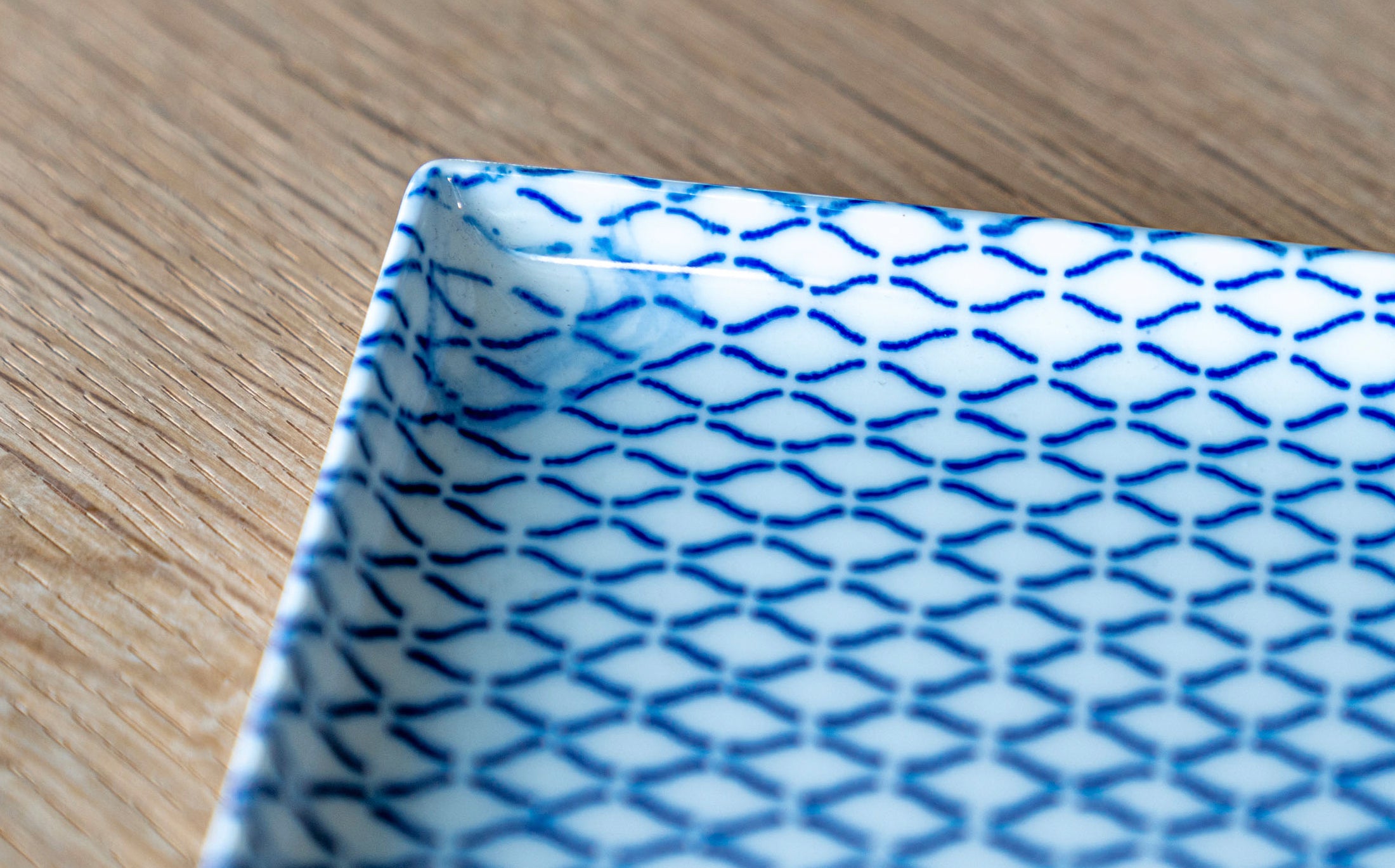 Yamabuki - Porcelain Net Blue - Rectangle Plate