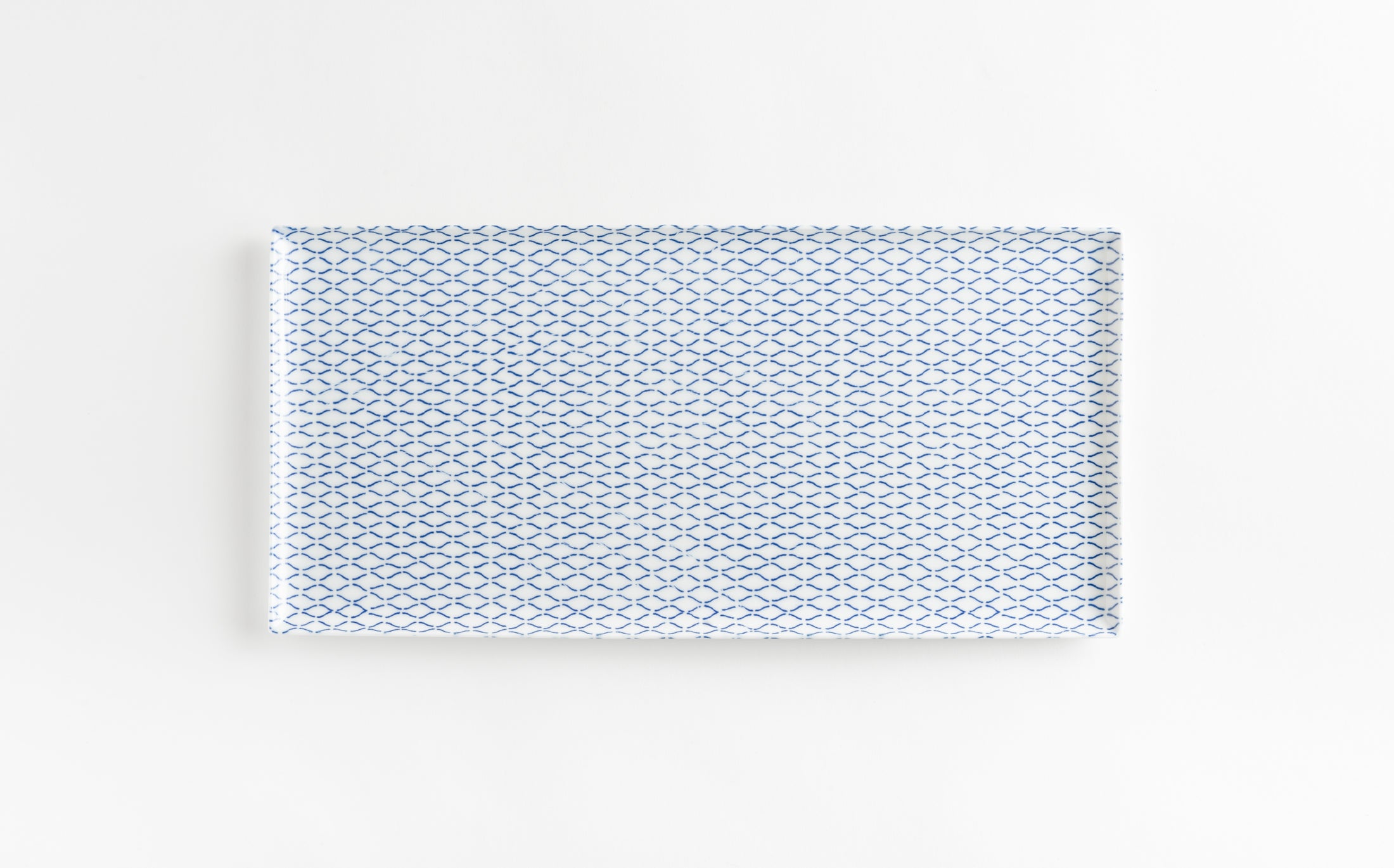Yamabuki - Porcelain Net Blue - Rectangle Plate