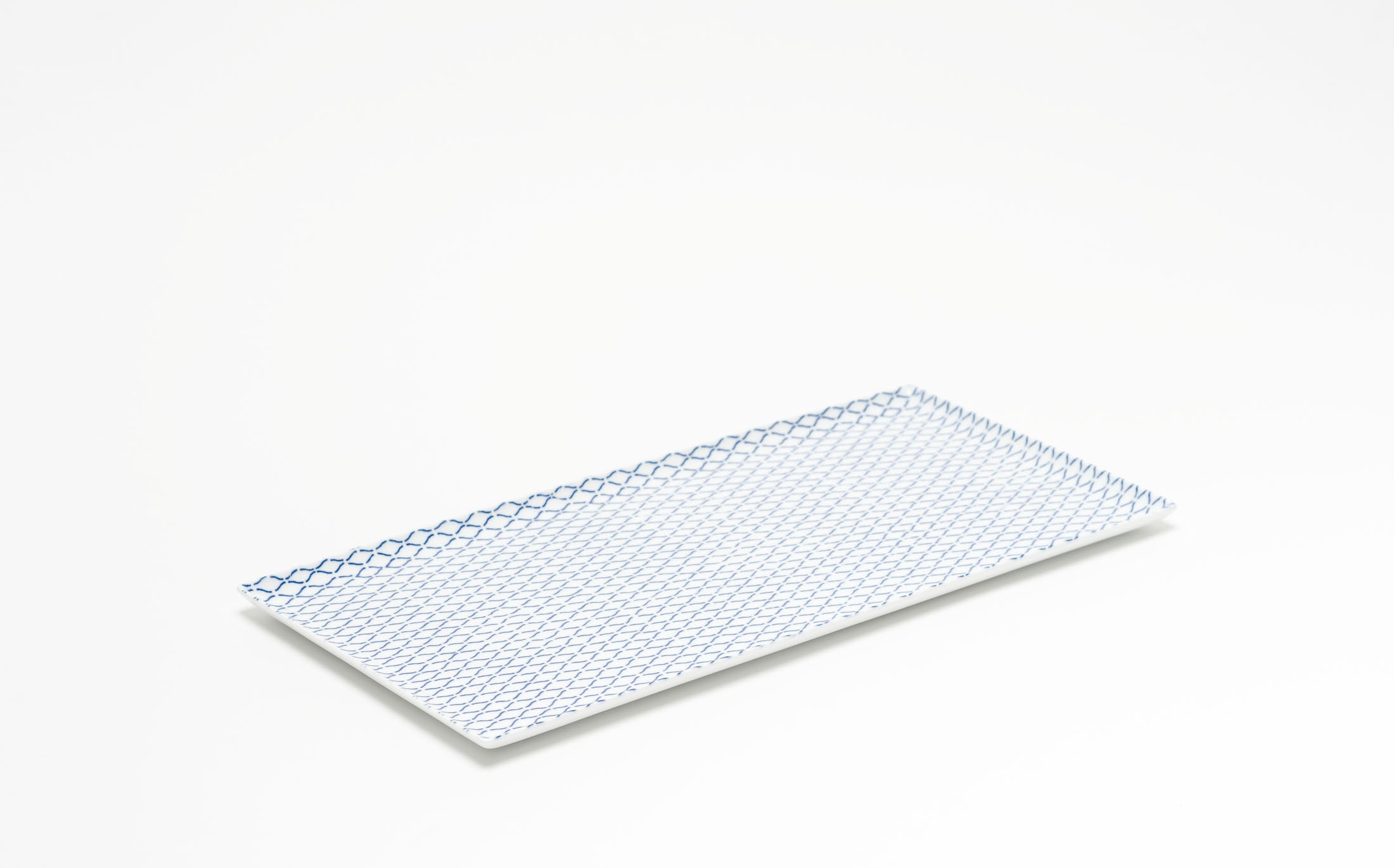 Yamabuki - Porcelain Net Blue - Rectangle Plate