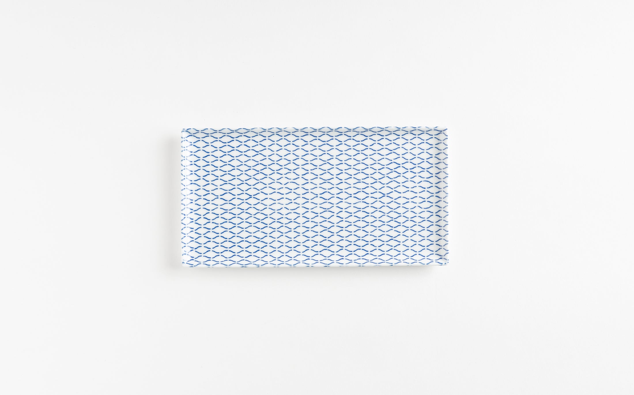 Yamabuki - Porcelain Net Blue - Rectangle Plate