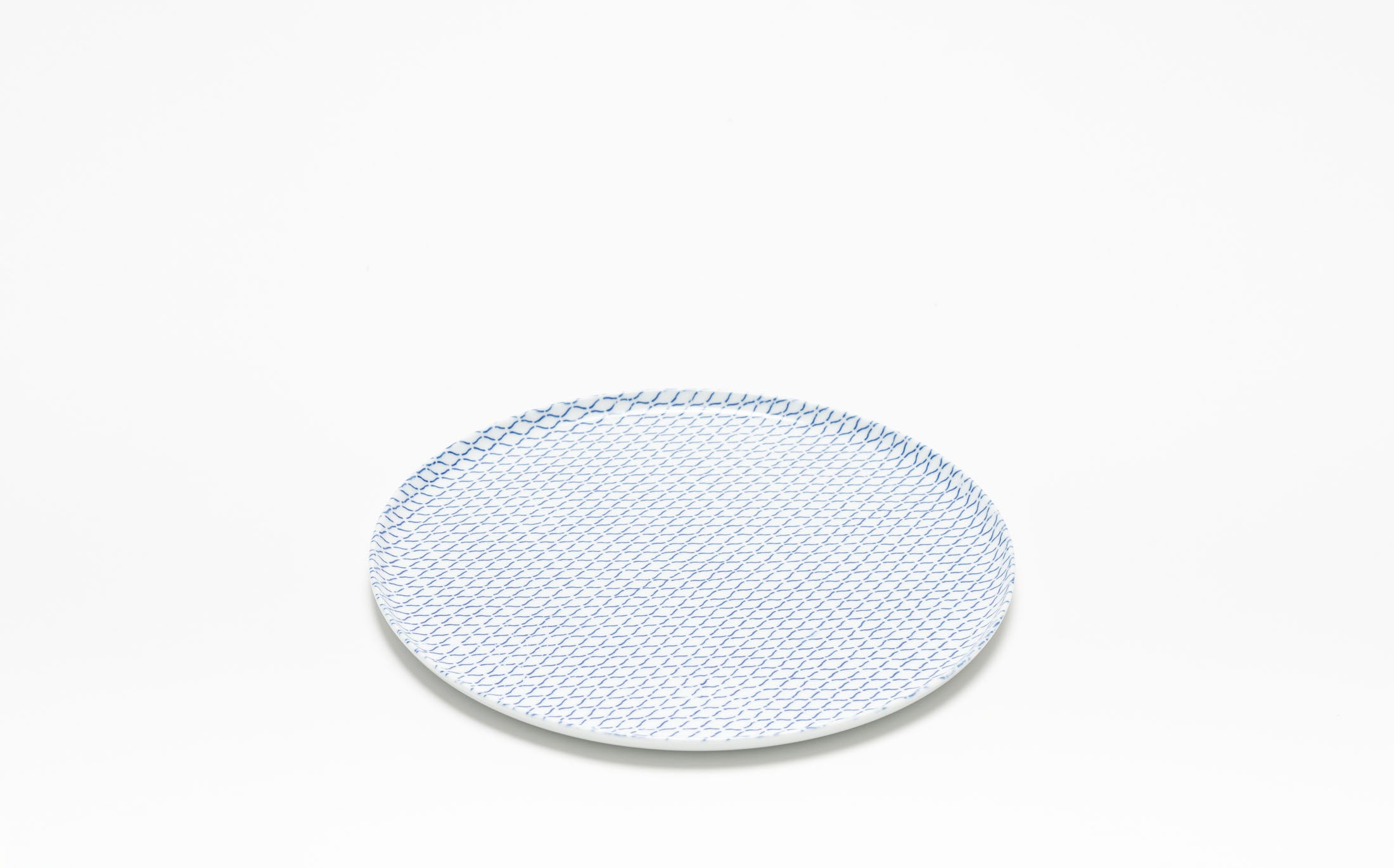 Yamabuki - Porcelain Net Blue - Round Plate