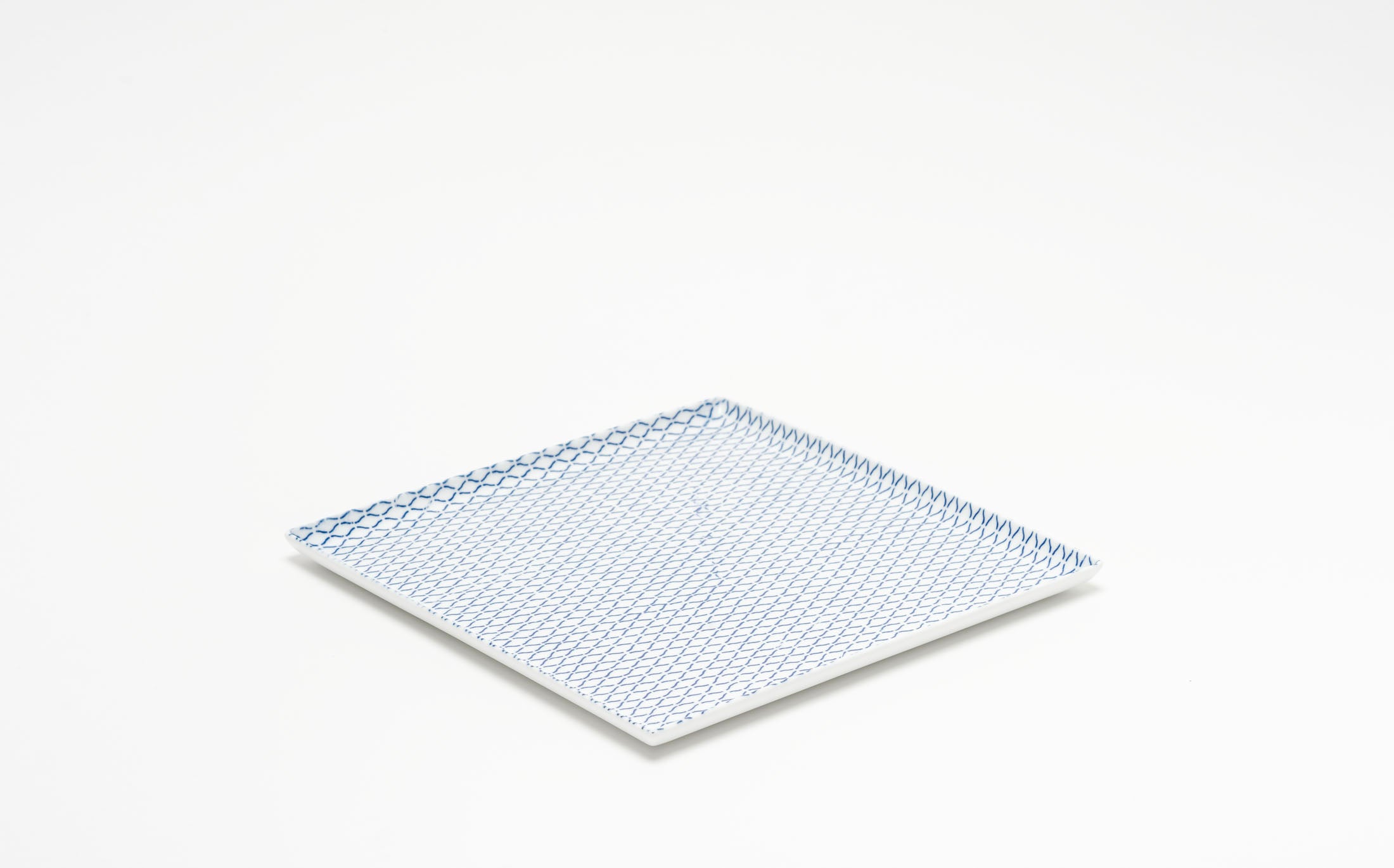 Yamabuki - Porcelain Net Blue - Square Plate