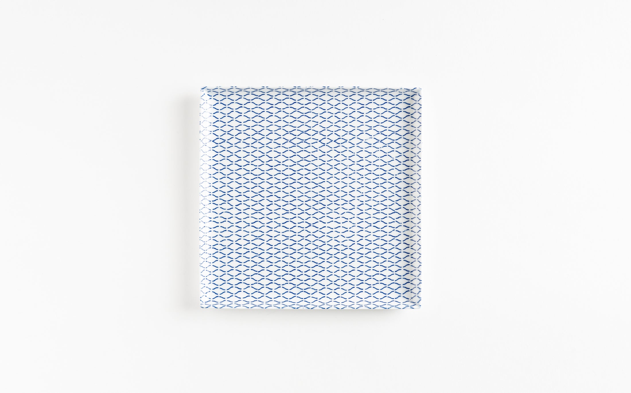 Yamabuki - Porcelain Net Blue - Square Plate