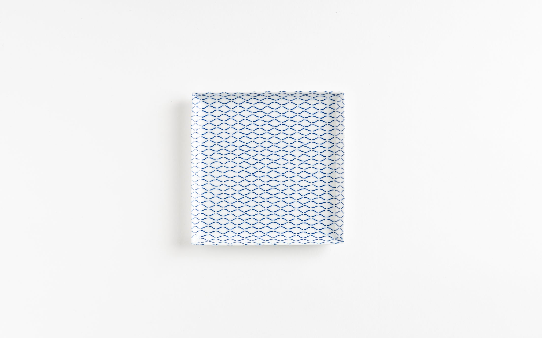 Yamabuki - Porcelain Net Blue - Square Plate
