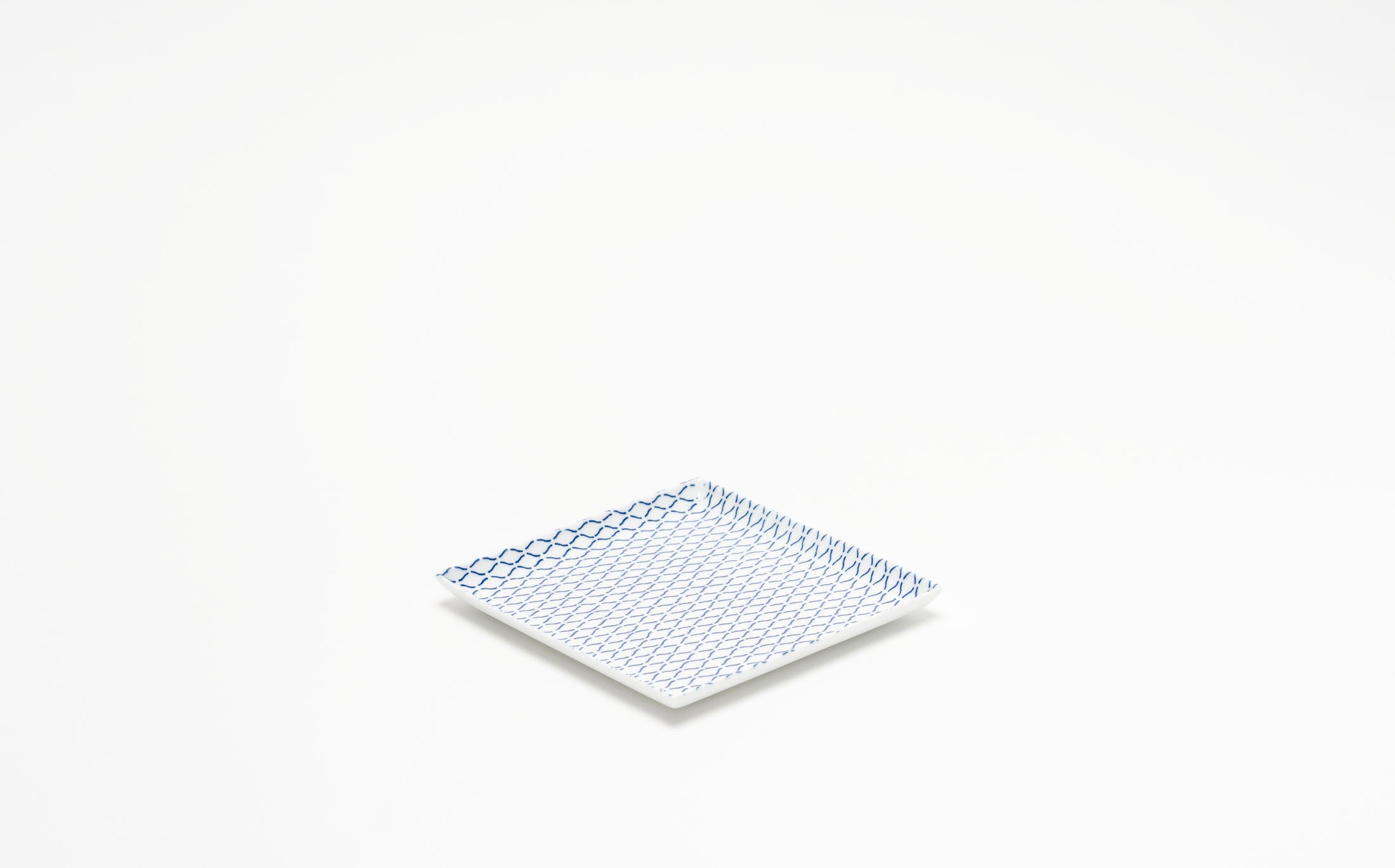 Yamabuki - Porcelain Net Blue - Square Plate