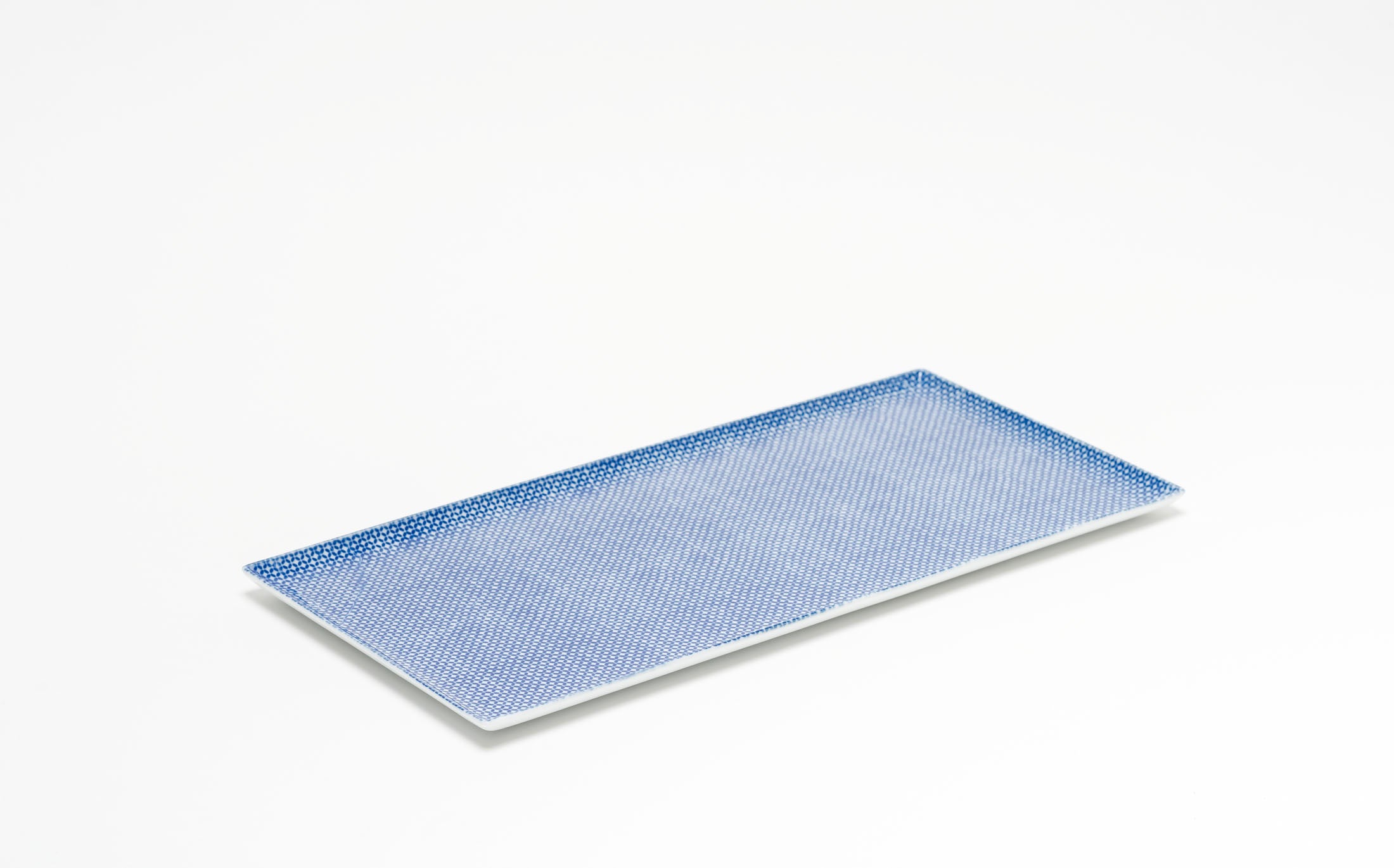 Yamabuki - Porcelain Gokushippo Blue - Rectangle Plate