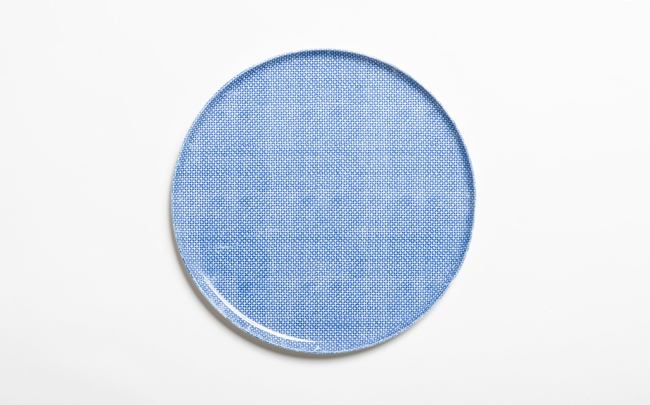 Yamabuki - Porcelain Gokushippo Blue - Round Plate