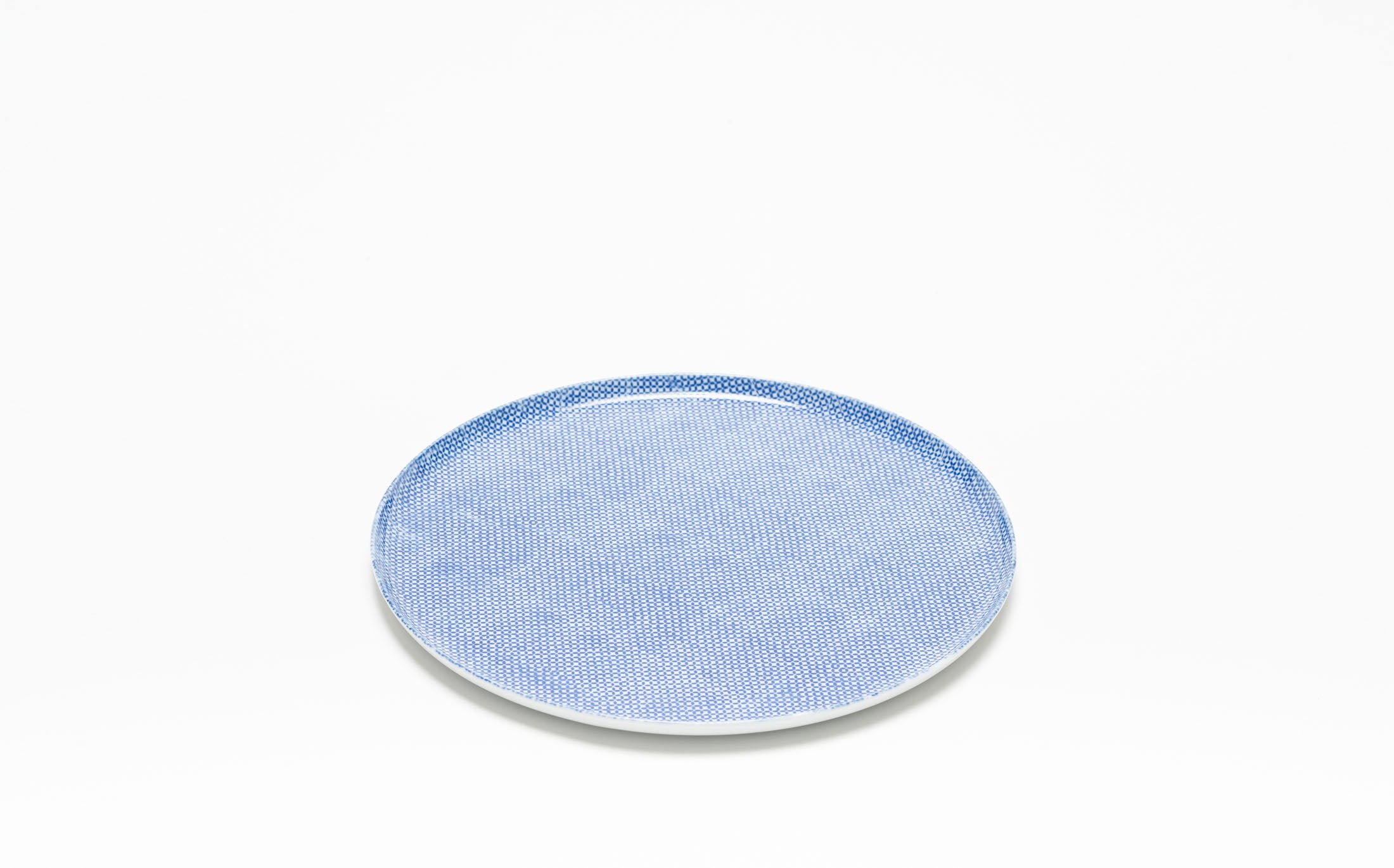 Yamabuki - Porcelain Gokushippo Blue - Round Plate