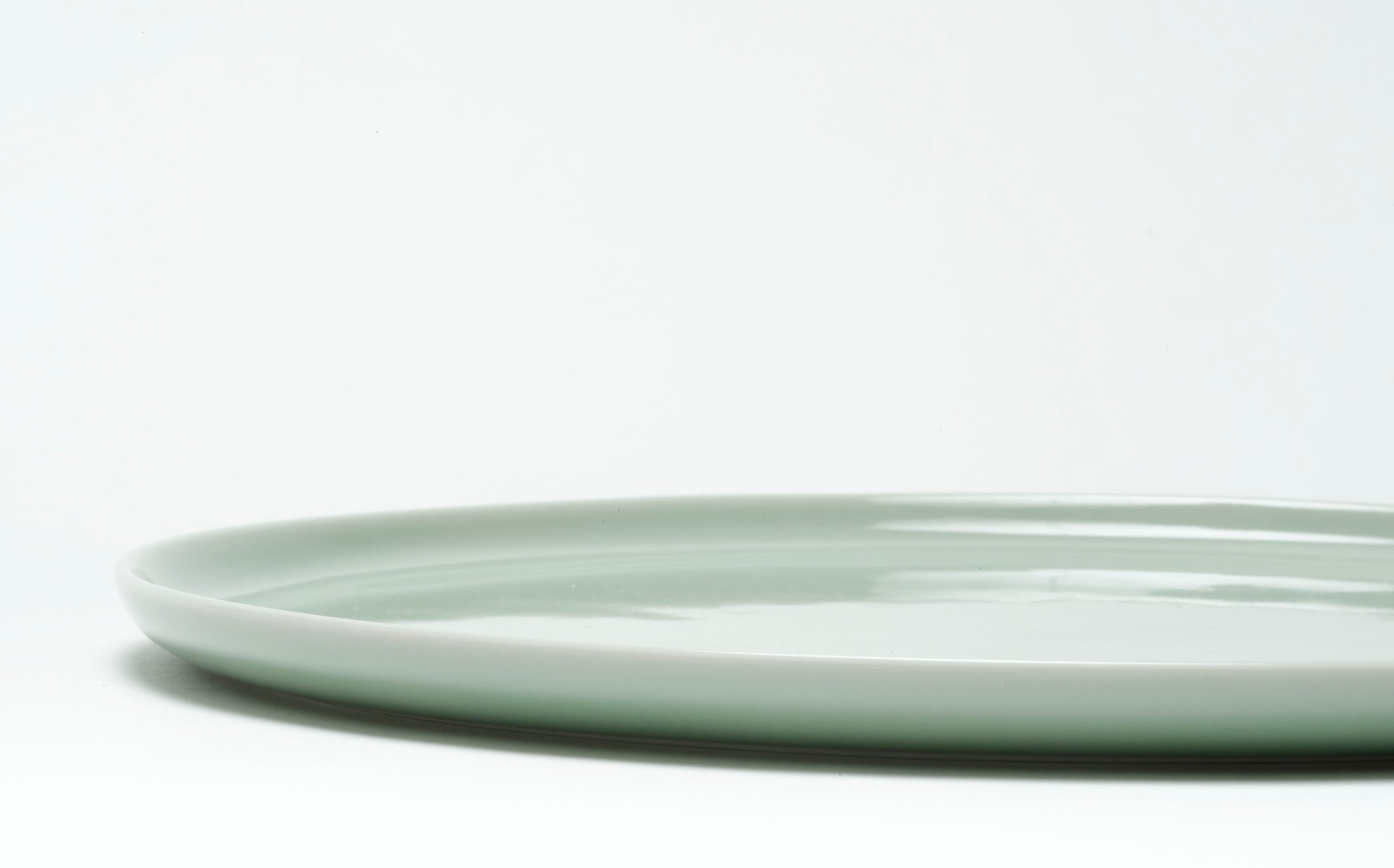 Yamabuki - Porcelain Celadon - Oval Plate