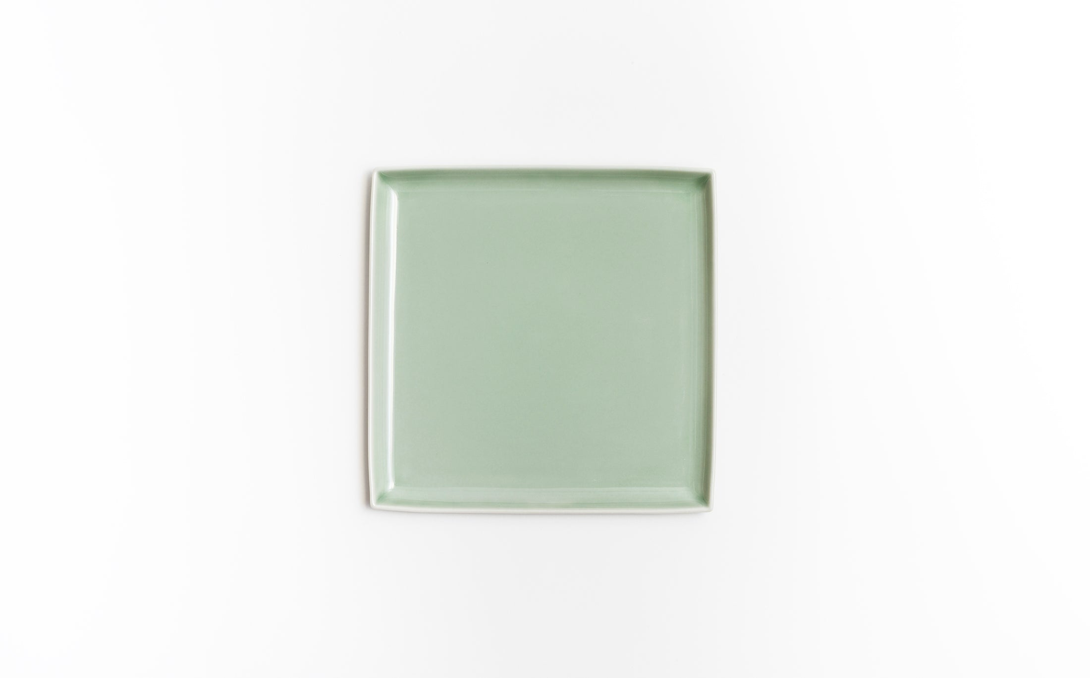 Yamabuki - Porcelain Celadon - Square Plate