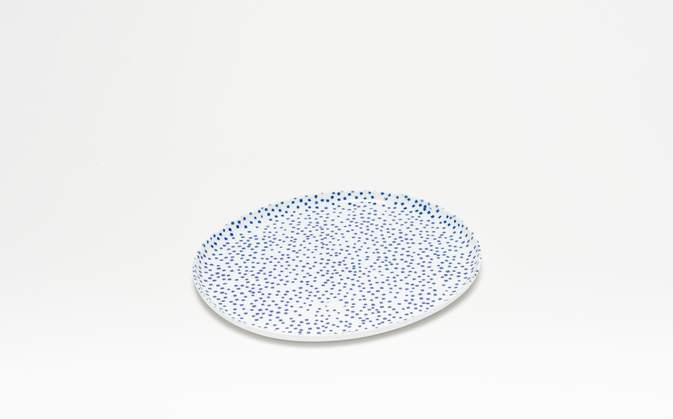 Yamabuki - Porcelain Square Blue - Oval Plate
