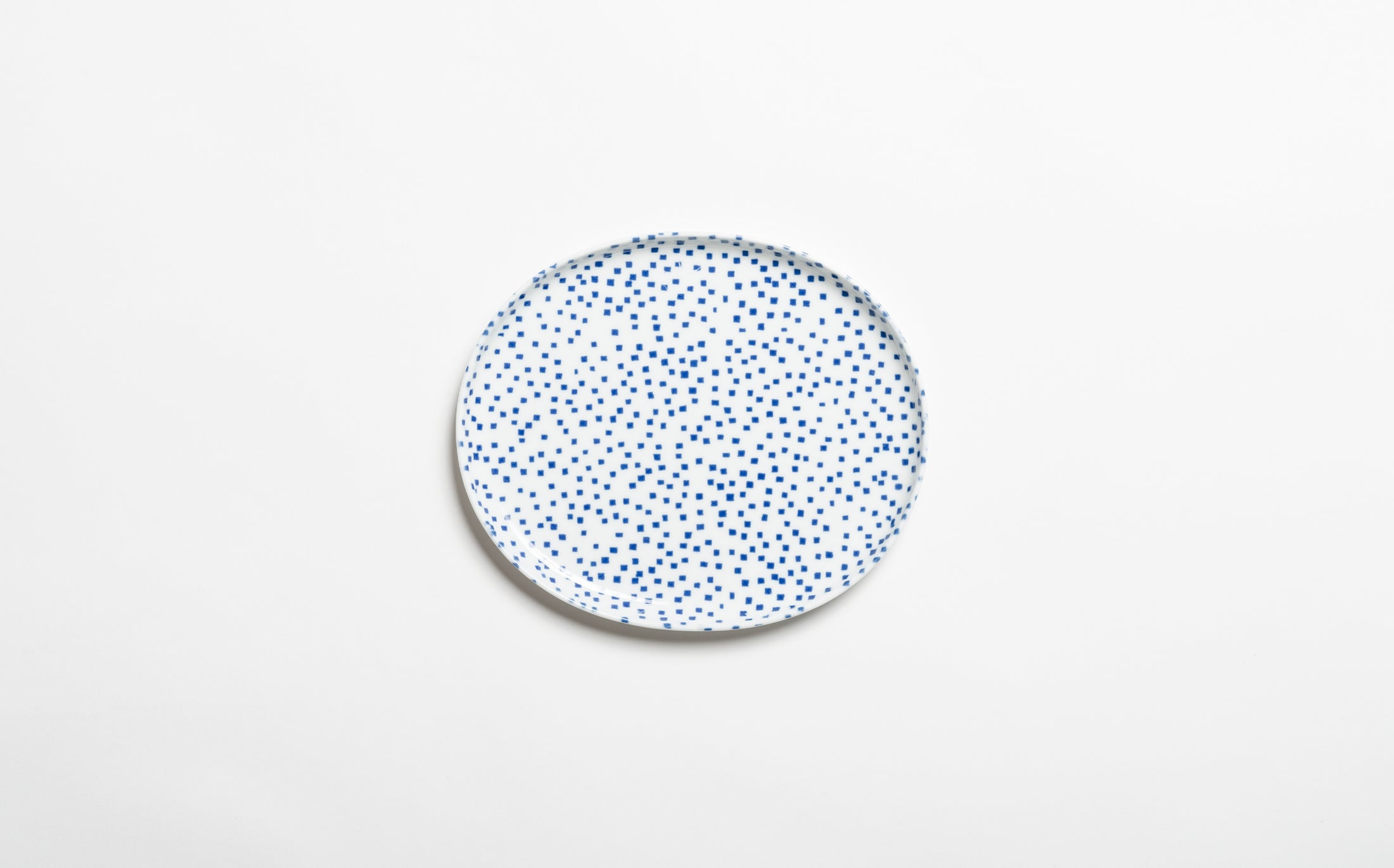 Yamabuki - Porcelain Square Blue - Oval Plate