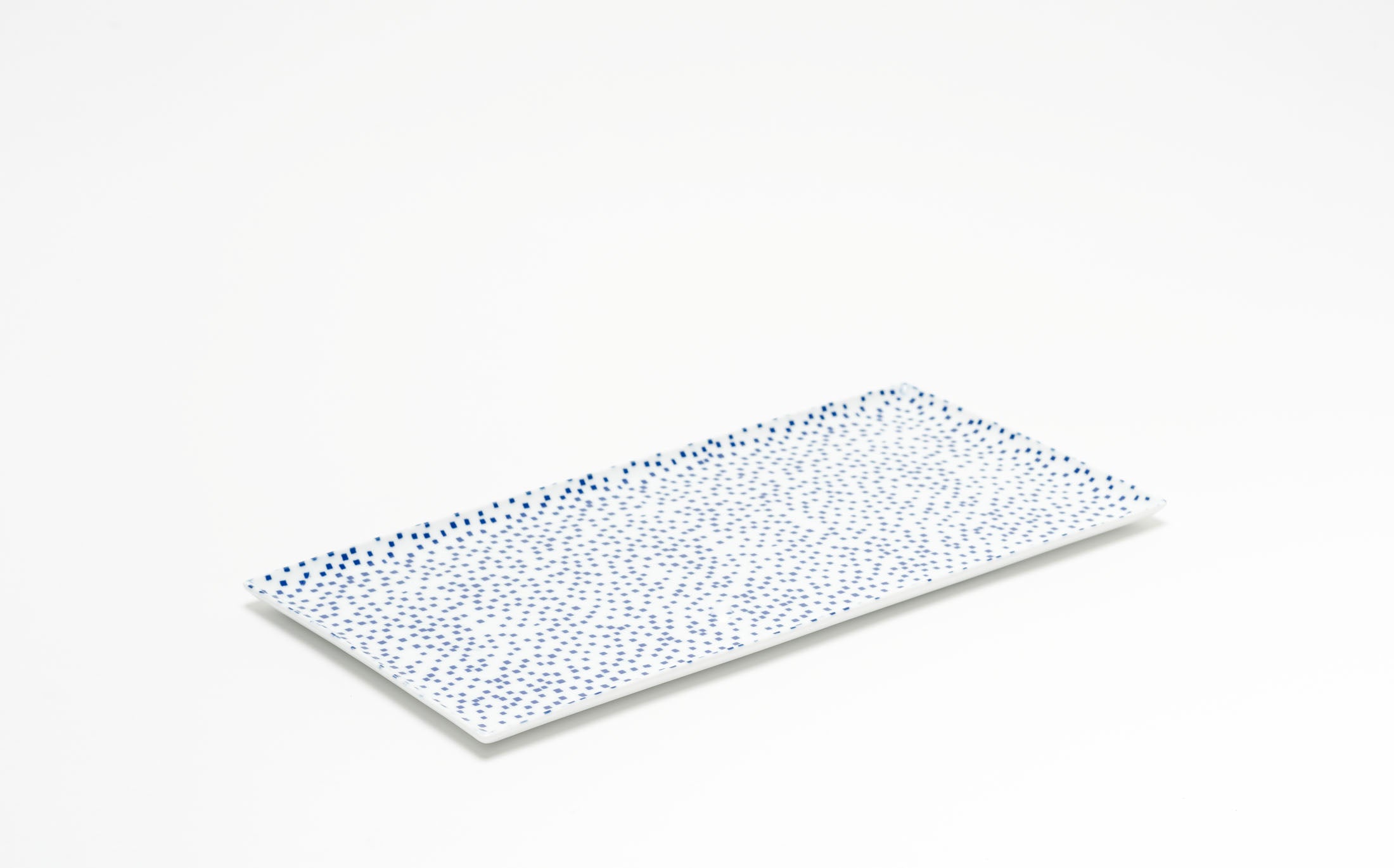 Yamabuki - Porcelain Square Blue - Rectangle Plate
