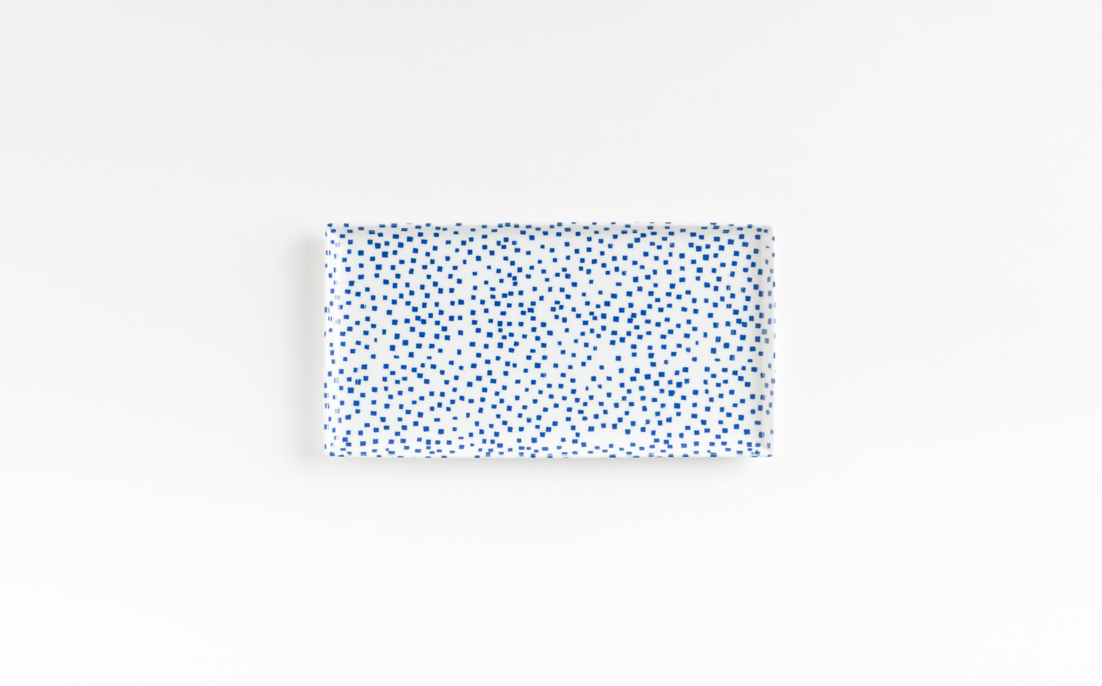 Yamabuki - Porcelain Square Blue - Rectangle Plate