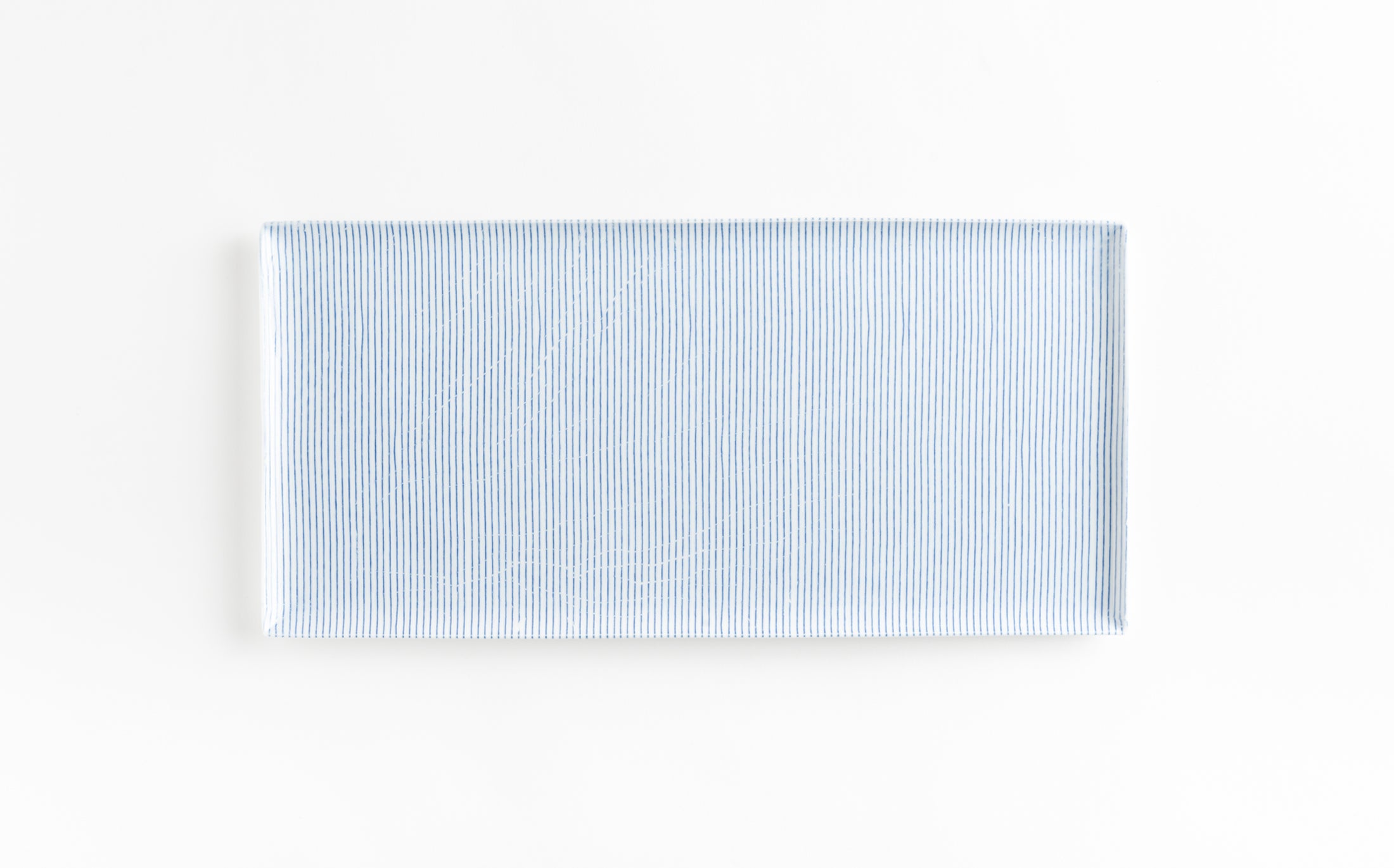 Yamabuki - Porcelain Stripe Blue - Rectangle Plate