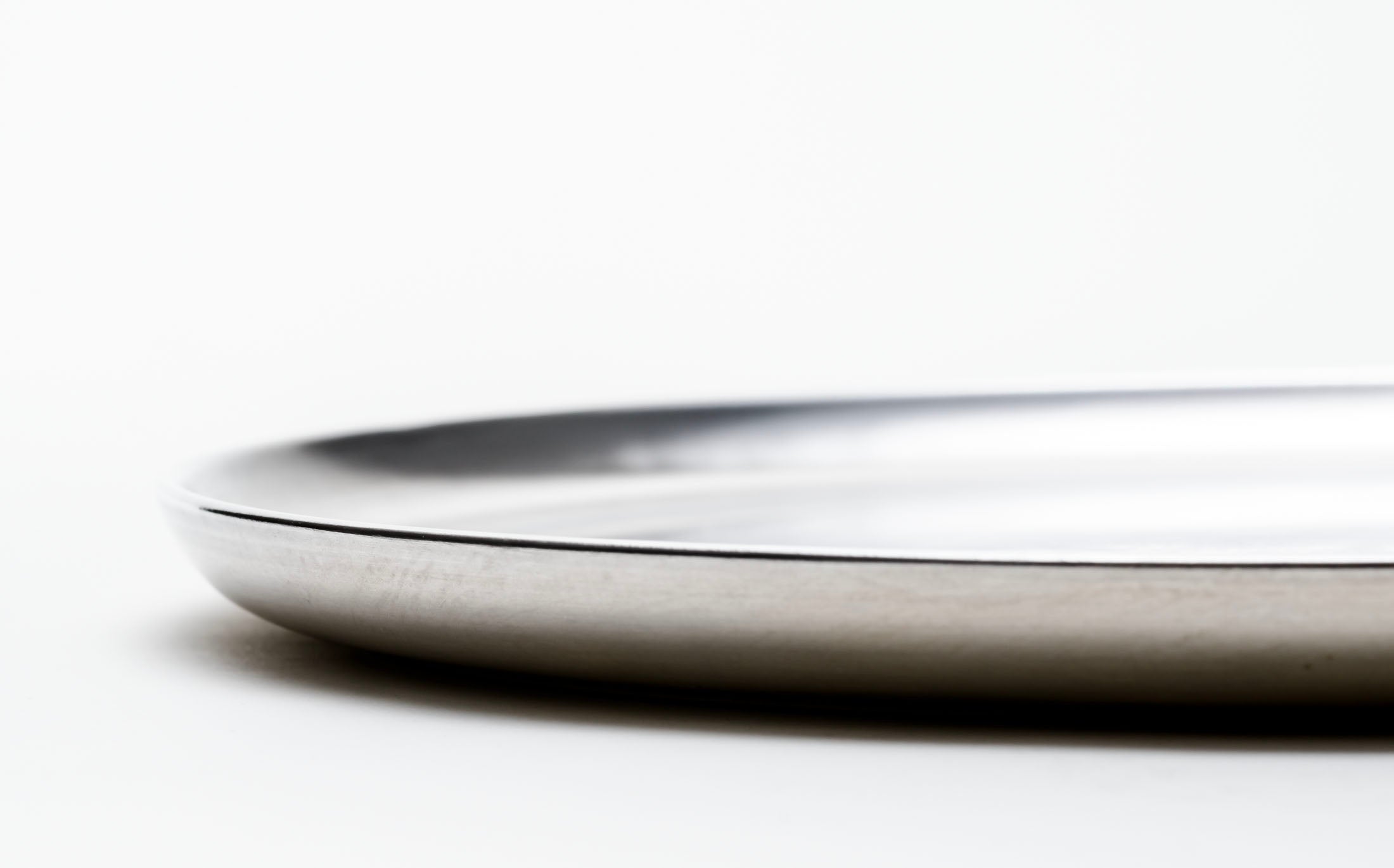 Yamabuki - Silvered Porcelain - Round Plate