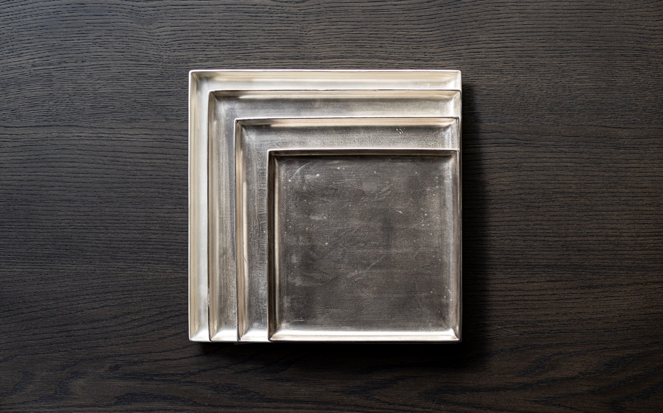 Yamabuki - Silvered Porcelain - Square Plate